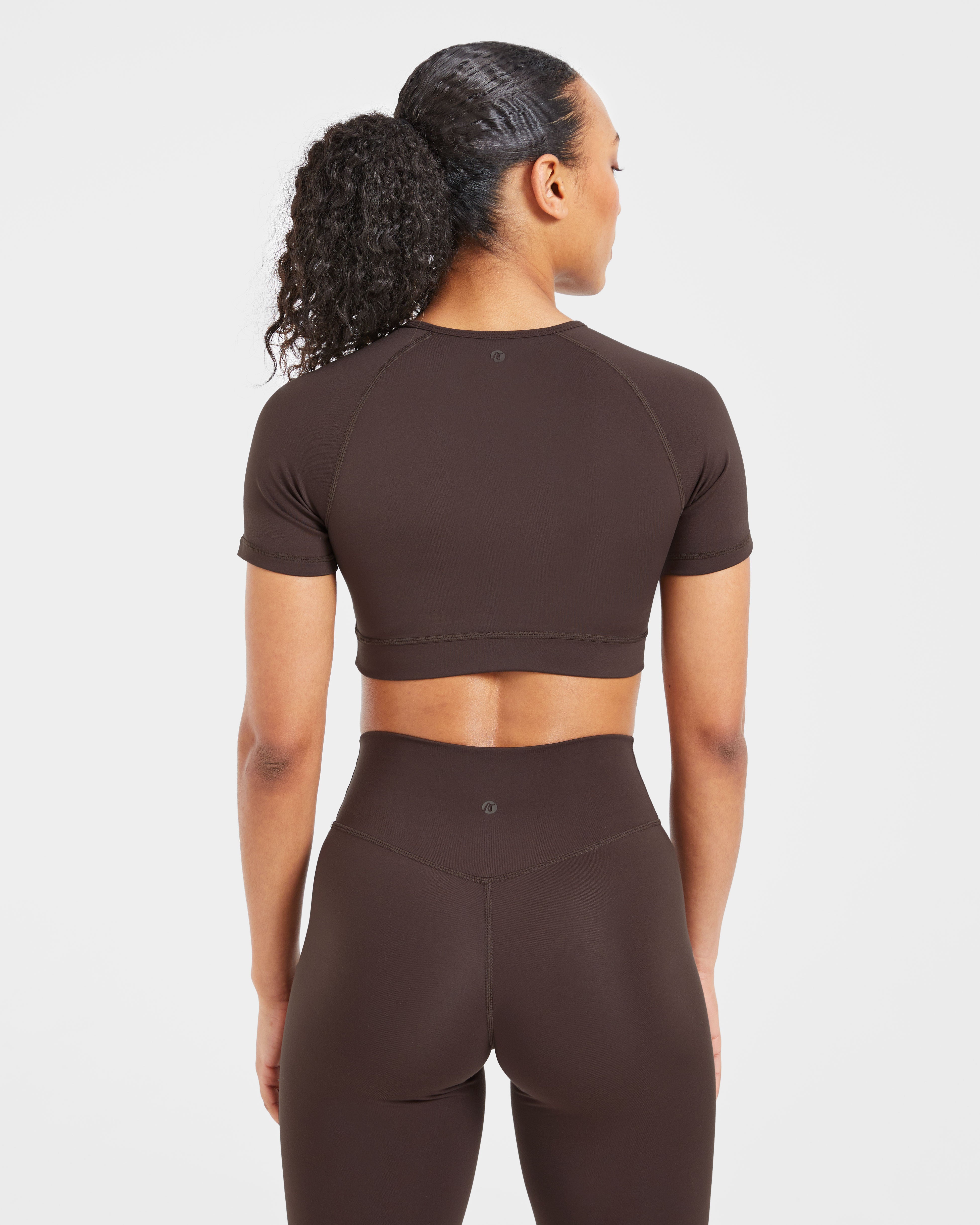 Staple Crop Top - Coffee Brown