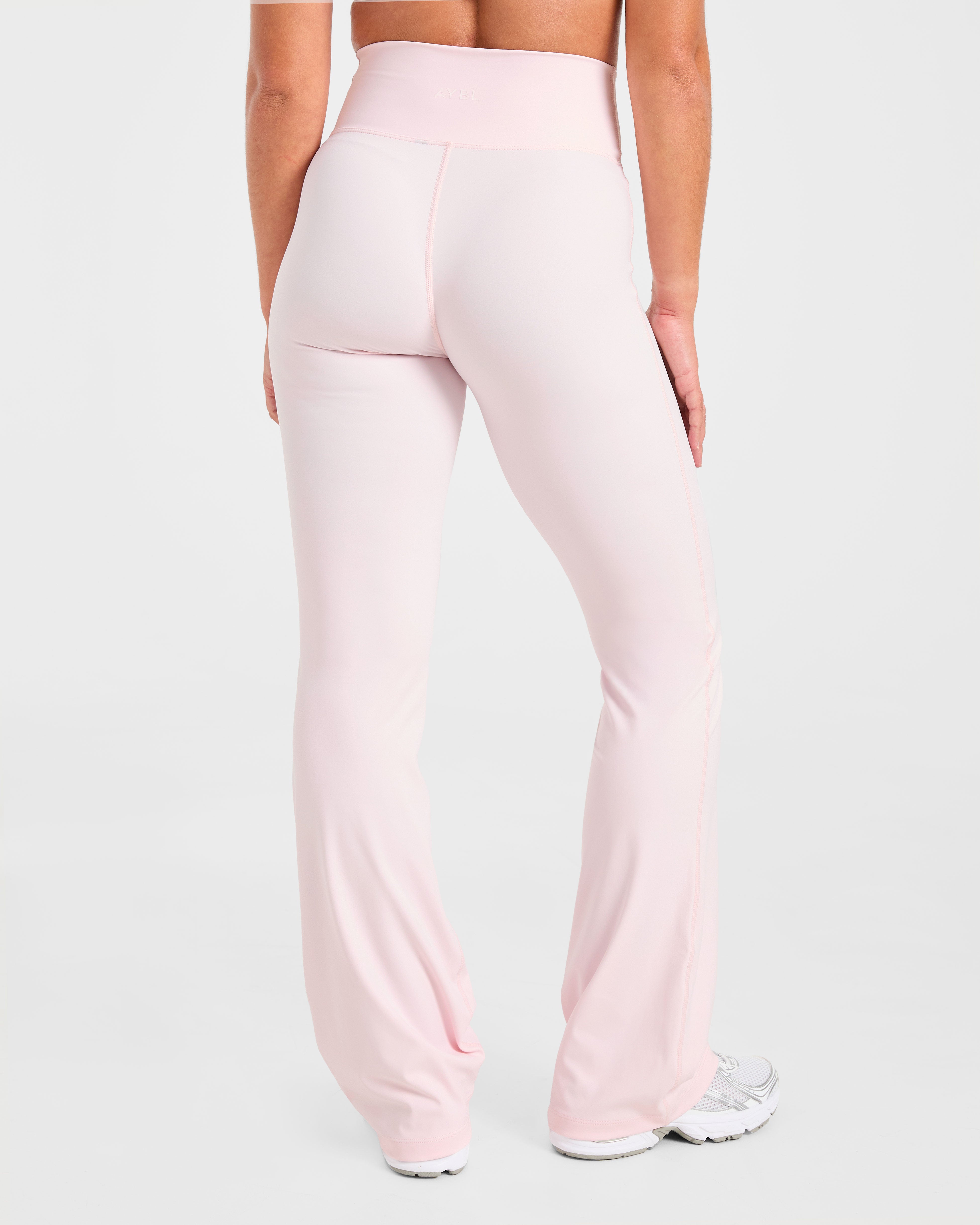 Sculpt Wrap Flared Leggings - Iced Pink