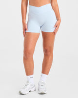 Sculpt Wrap Shorts - Iced Blue