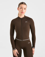 Form Zip Up Jacket - Coffee Bean