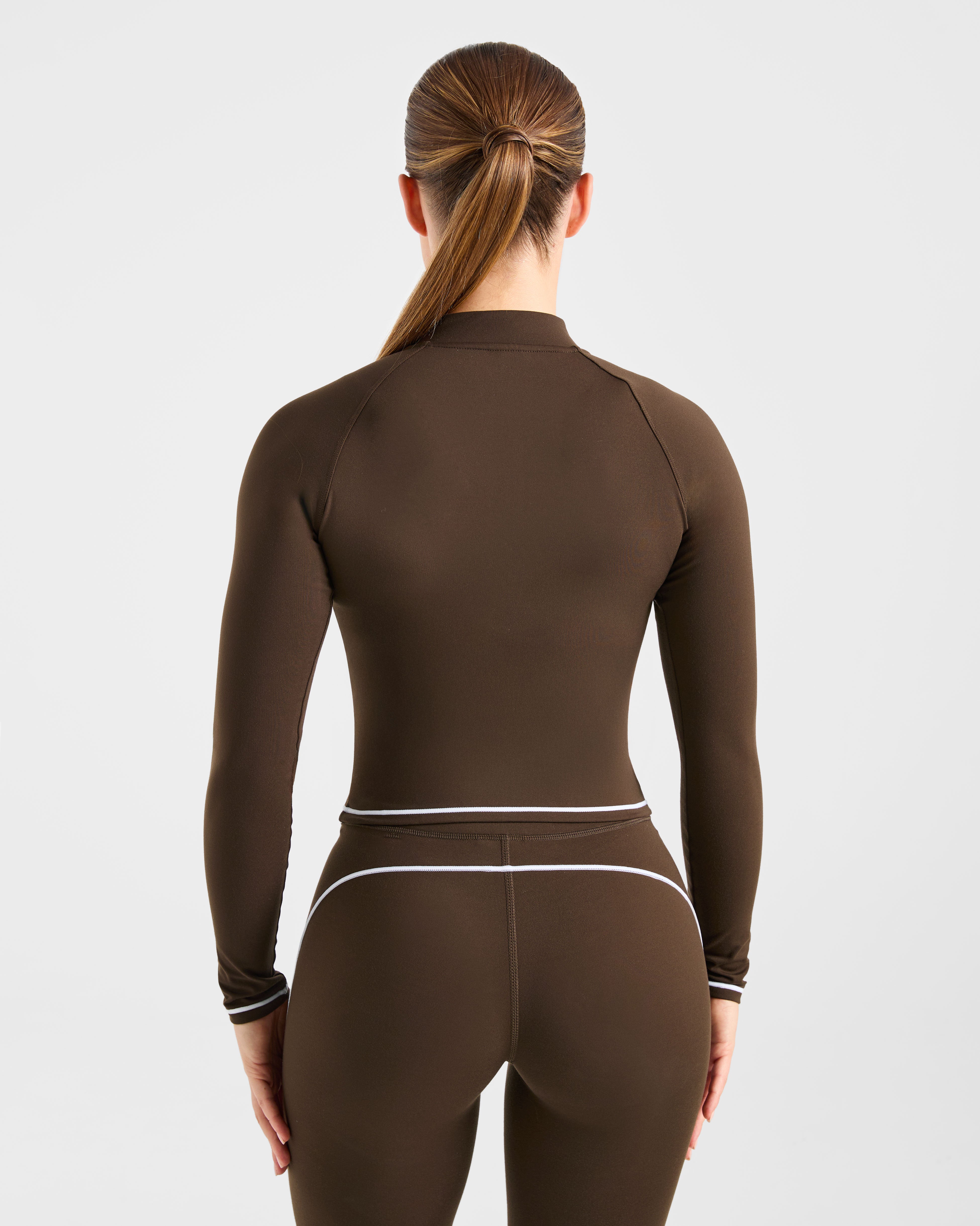 Form Zip Up Jacket - Coffee Bean