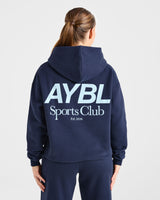 AYBL Sports Club Oversized Hoodie - Navy/Blue