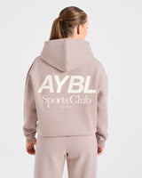 AYBL Sports Club Oversized Hoodie - Mink Pink