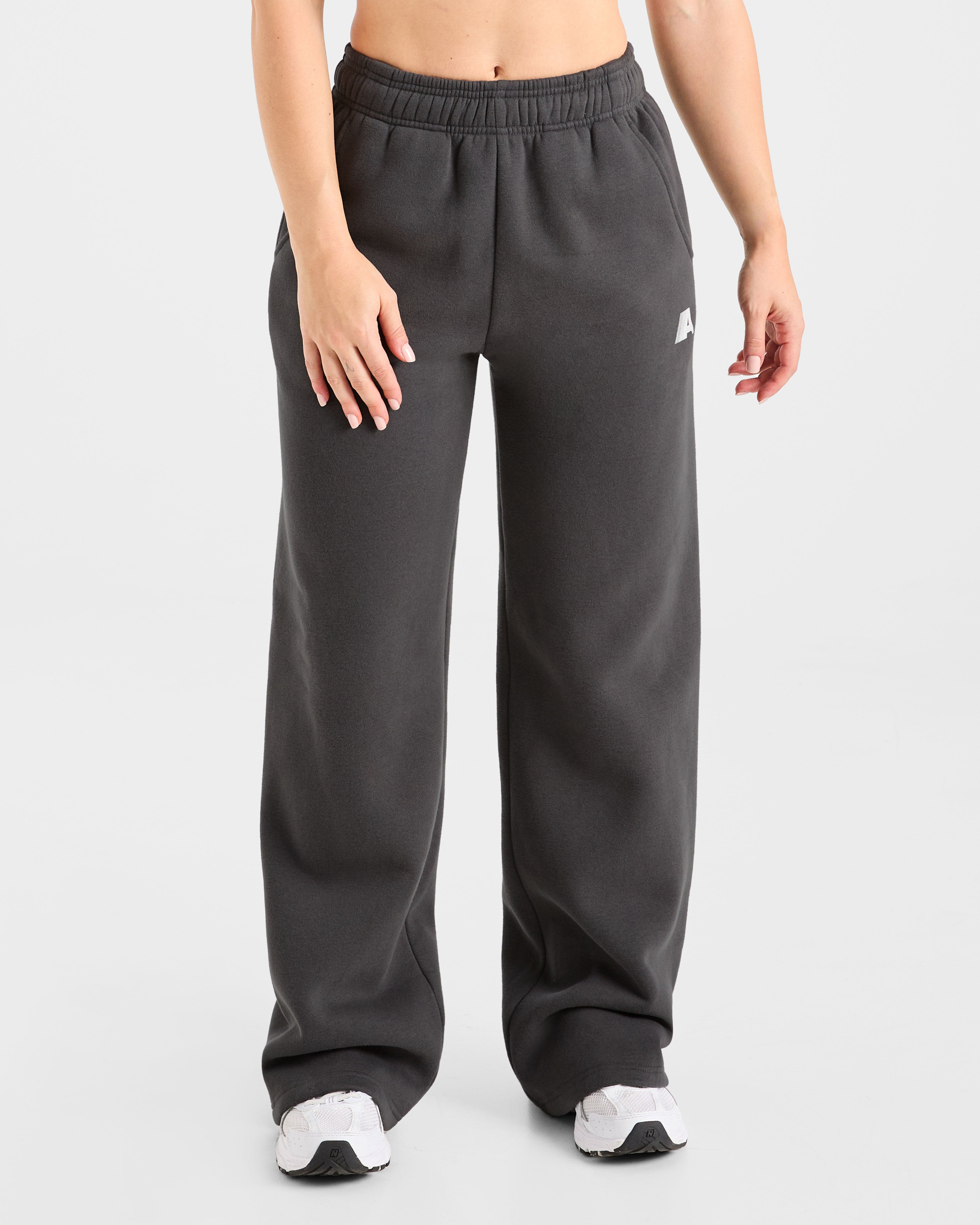 JD Retro Athletics Oversized Straight Leg Joggers - Charcoal (Copy)