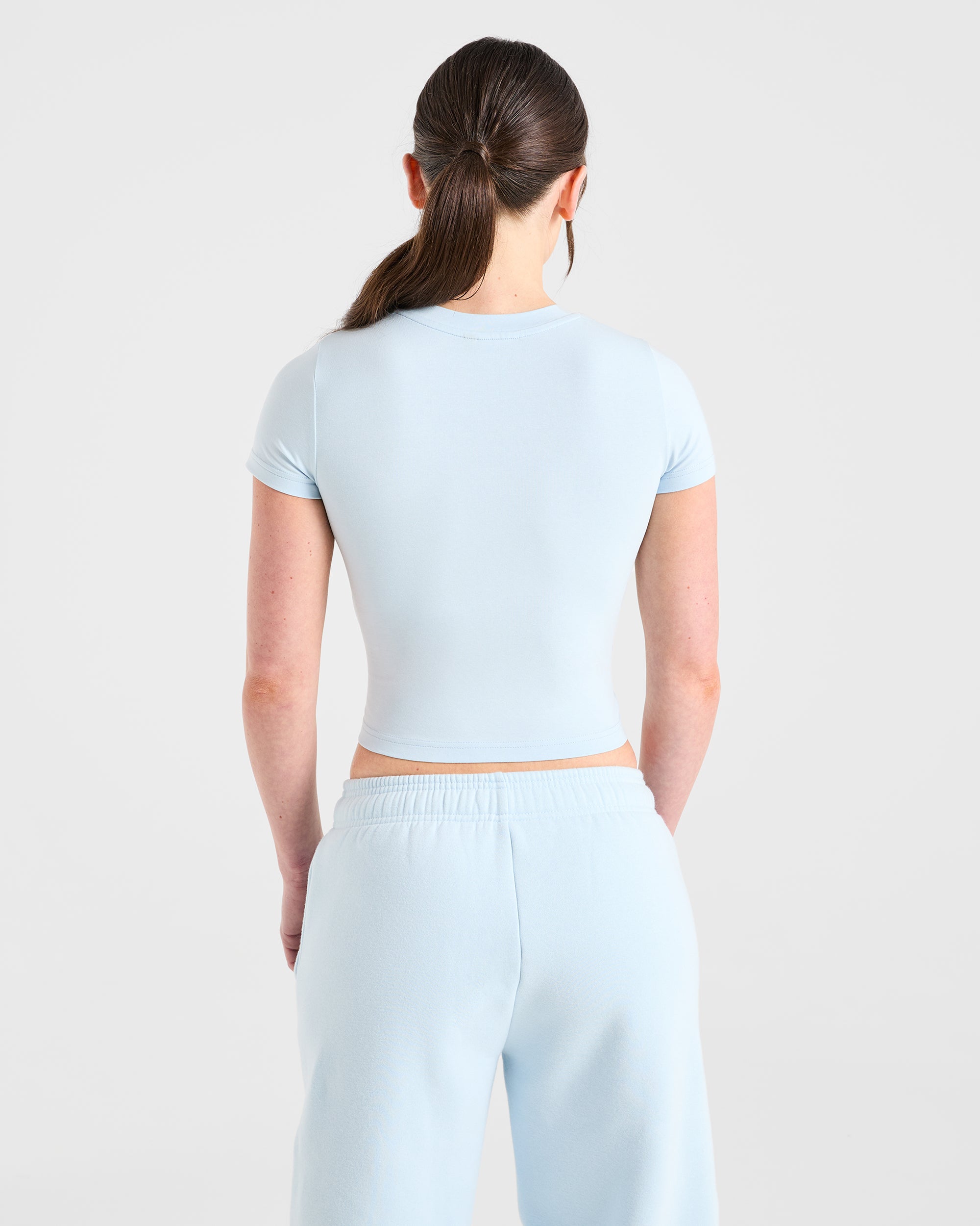 Sports Club Baby Tee - Baby Blue