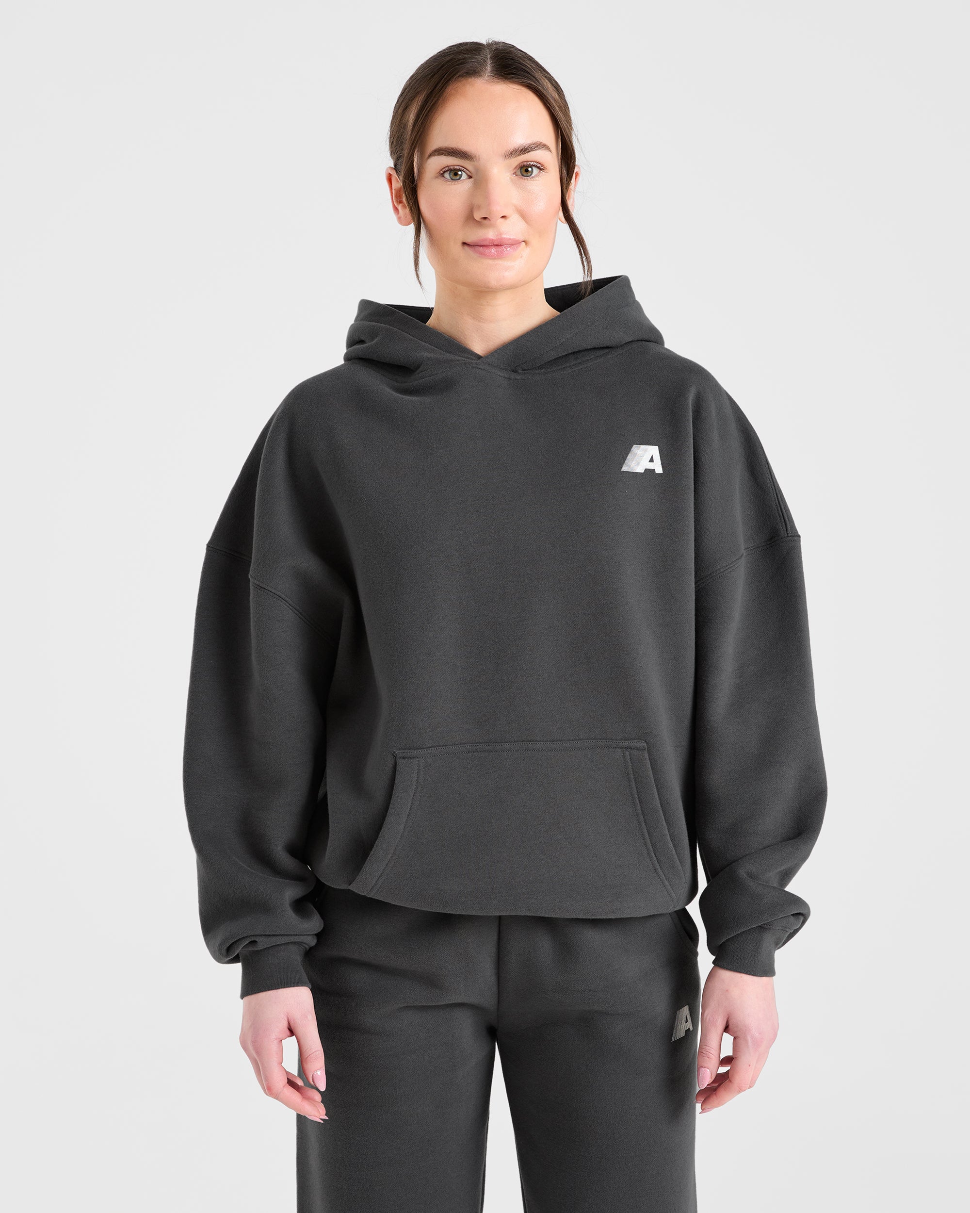 JD Retro Athletics Oversized Hoodie - Charcoal (Copy)