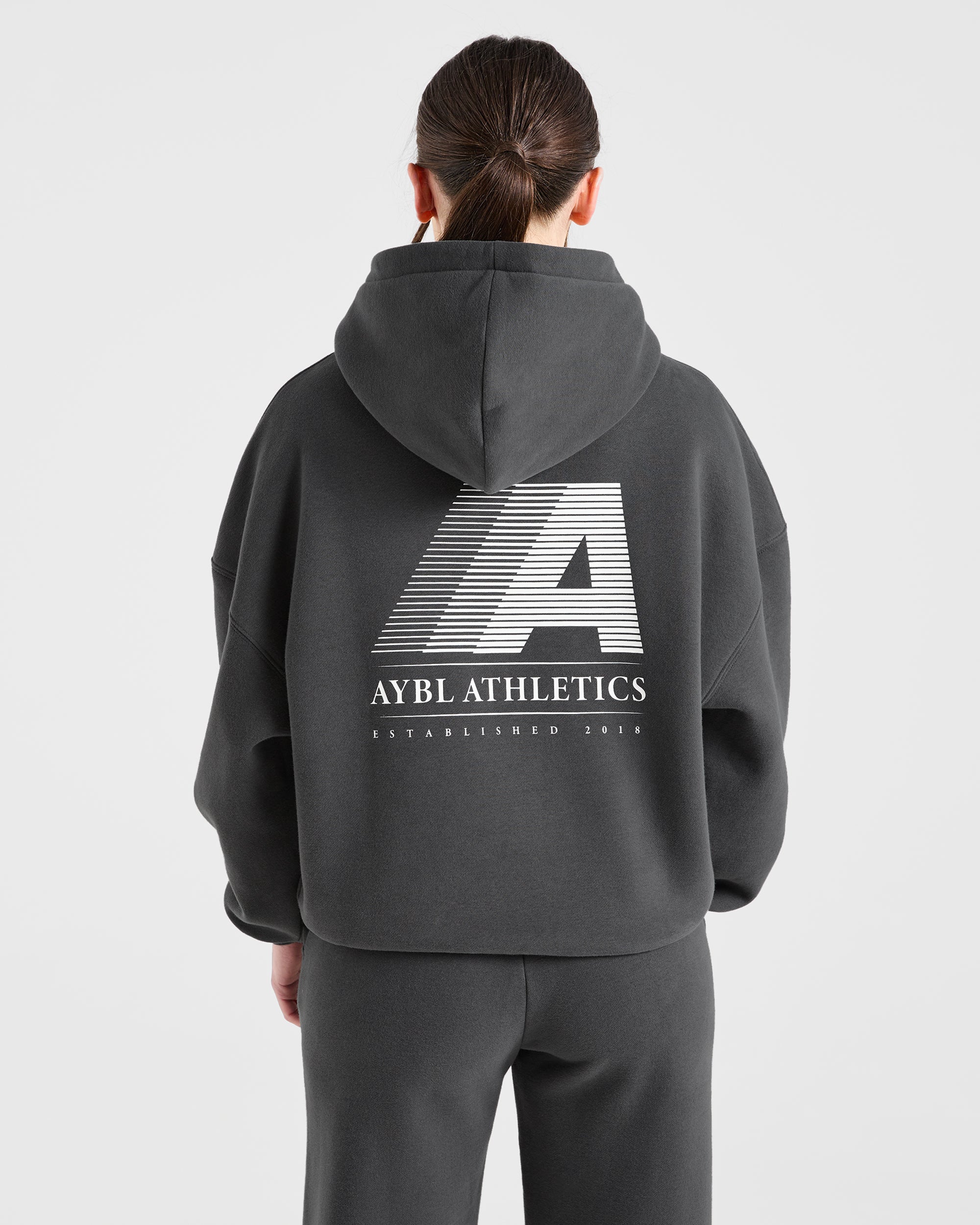 JD Retro Athletics Oversized Hoodie - Charcoal (Copy)