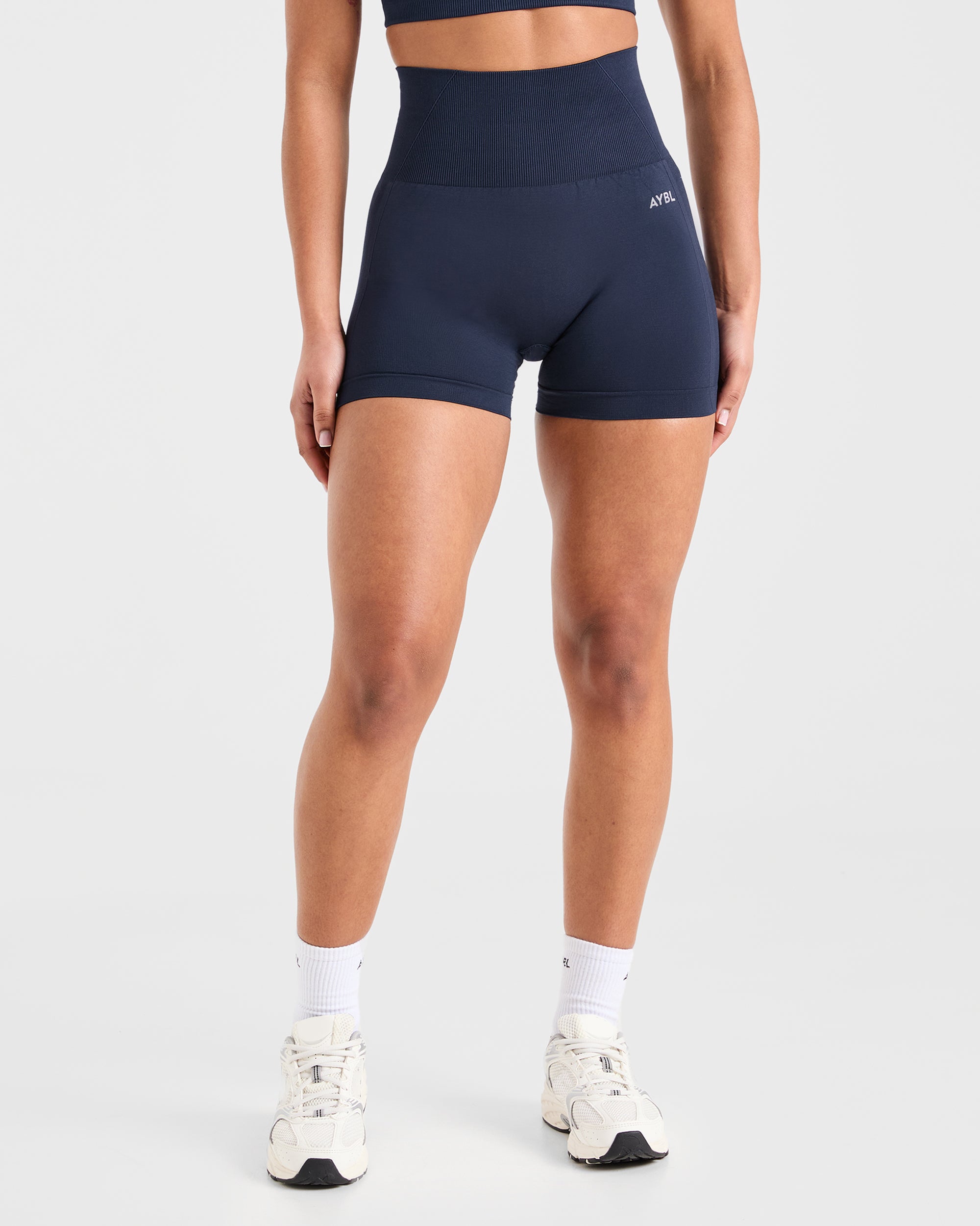 Empower naadloze shorts - marineblauw