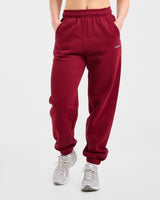 AYBL Sports Outline Oversized Joggers - Burgundy