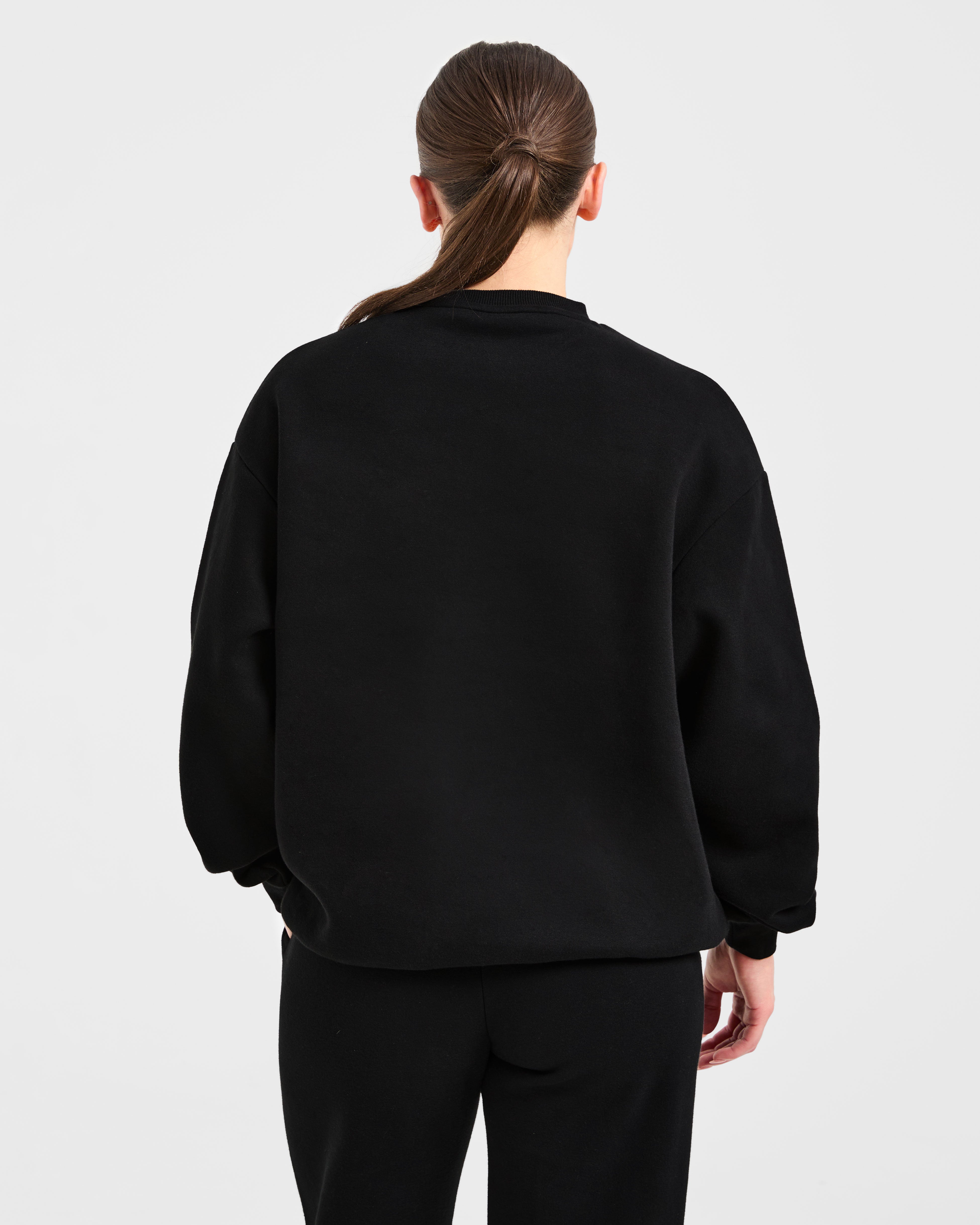 Varsity 2.0 Oversized Sweatshirt - Black