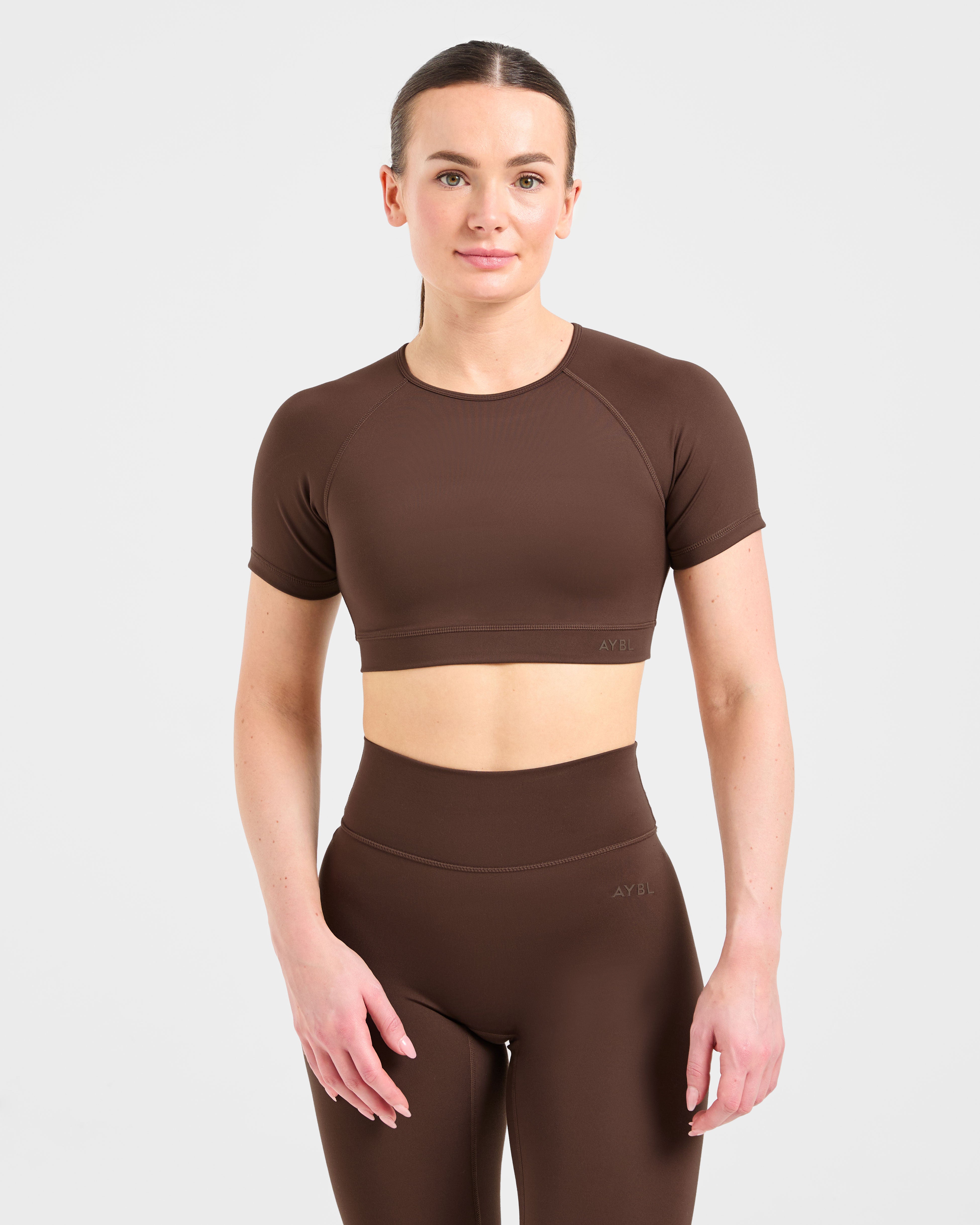 Staple Crop Top - Brown