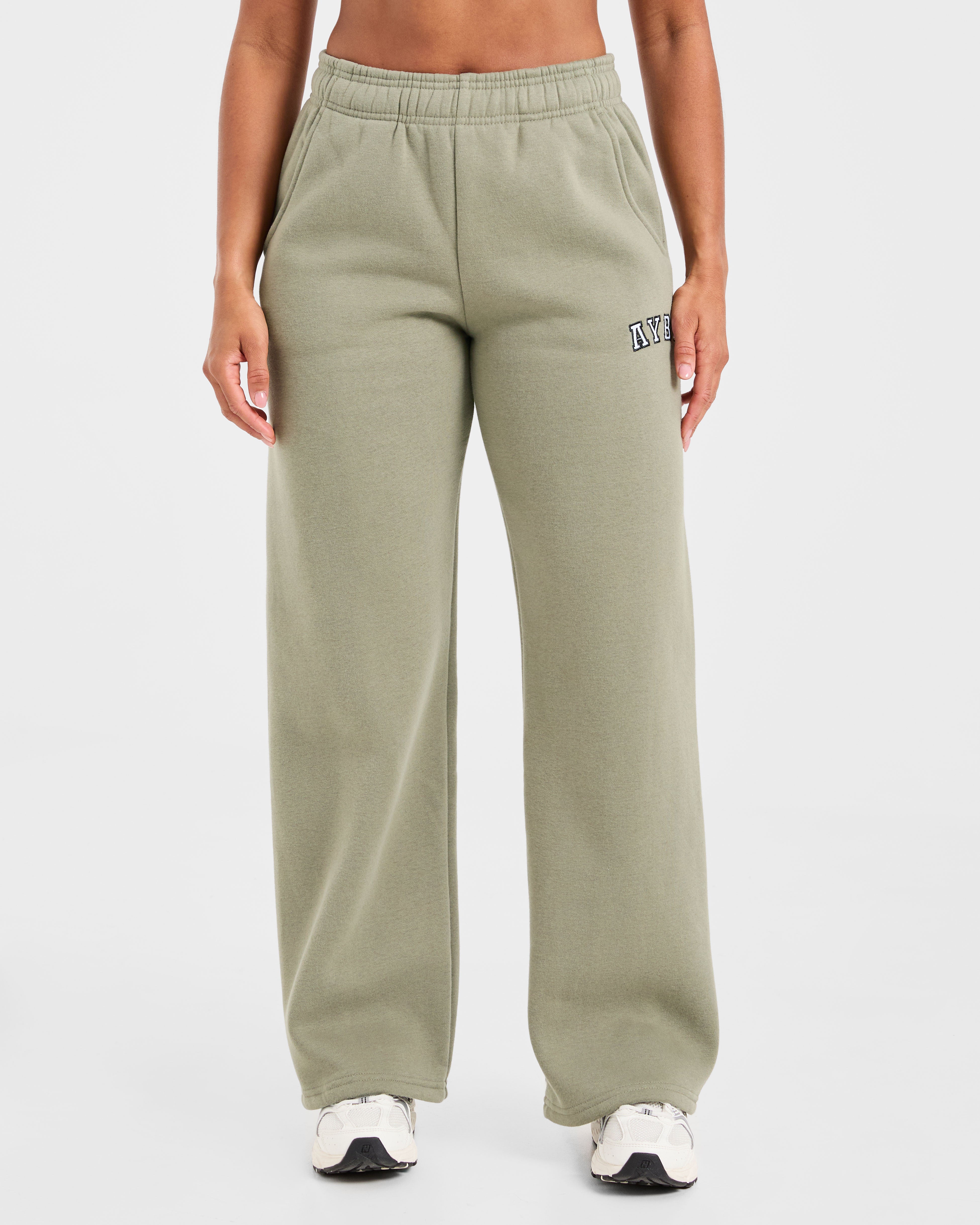 JD Varsity 2.0 Oversized Straight Leg Joggers - Muted Olive
