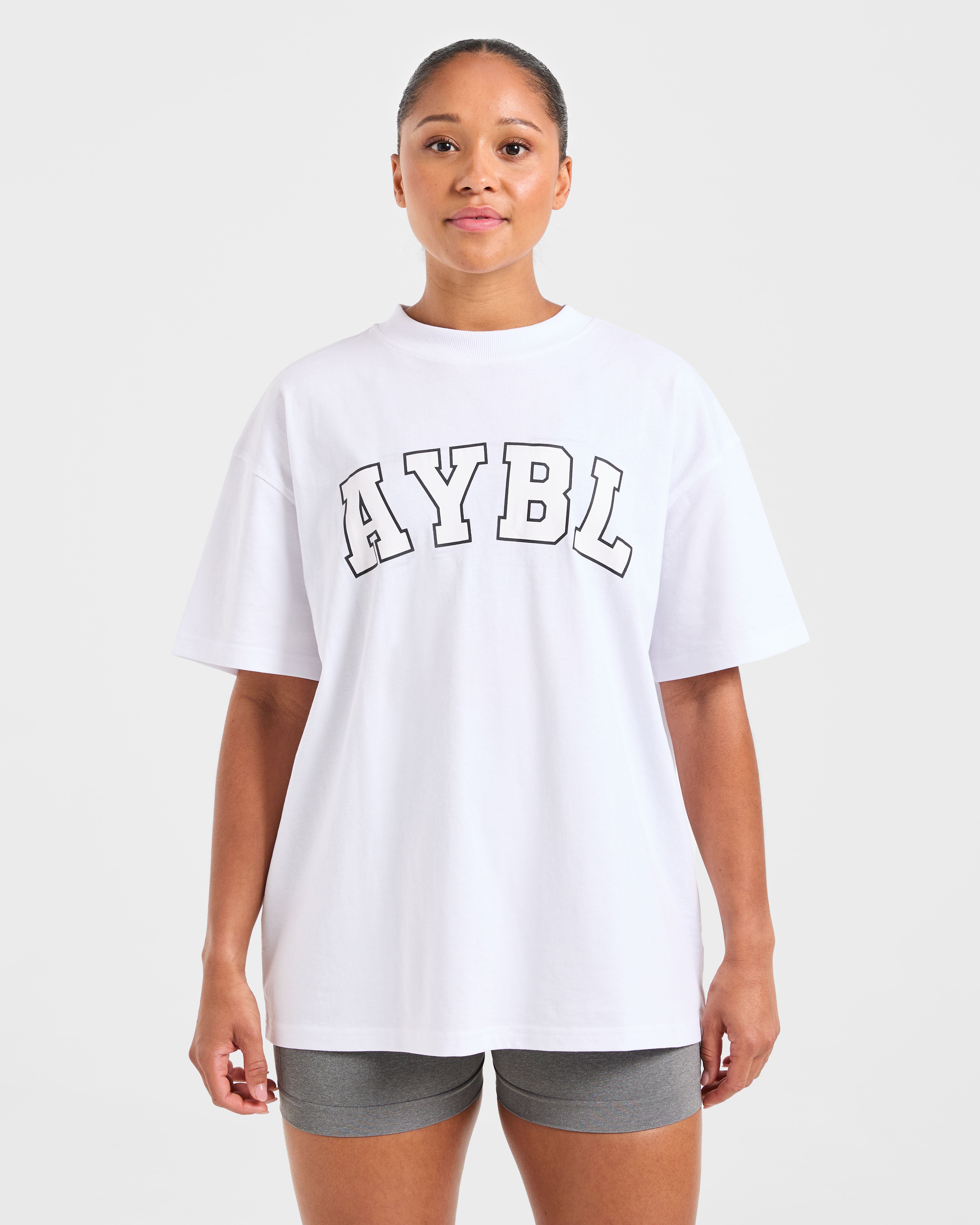 Varsity 2.0 Oversized T Shirt - White