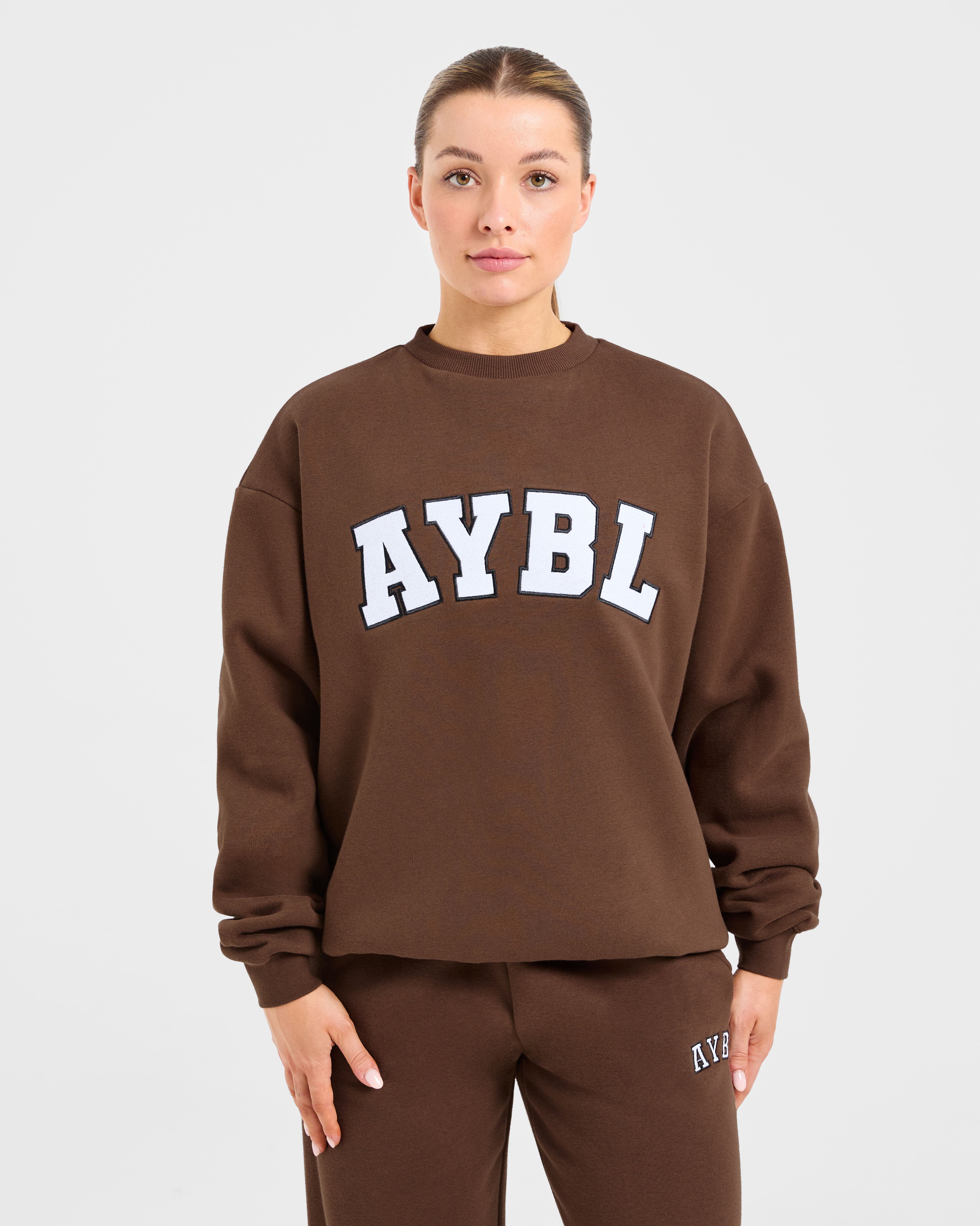 Varsity 2.0 Oversized Sweatshirt - Brown