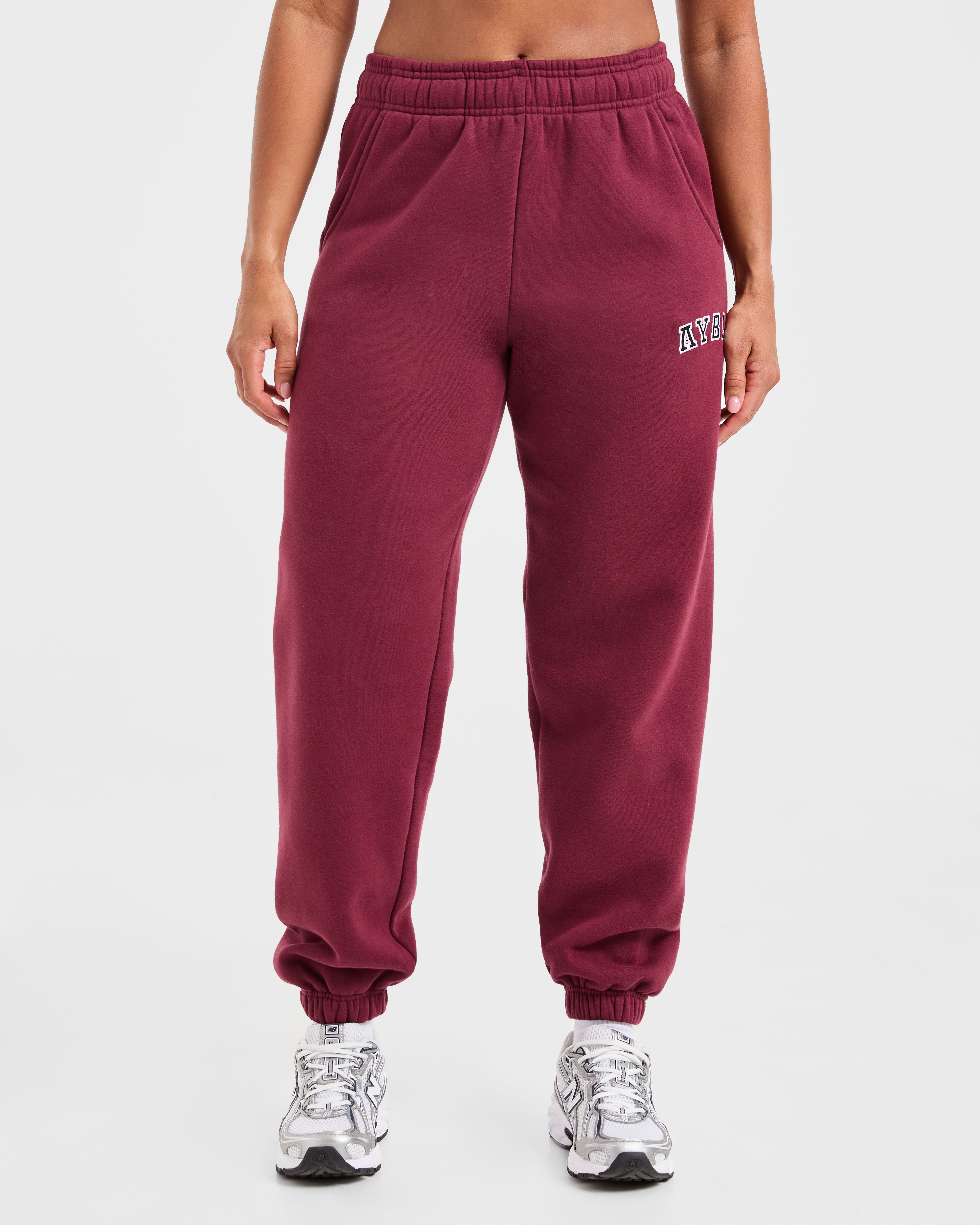 JD Varsity 2.0 Oversized Joggers - Red Wine