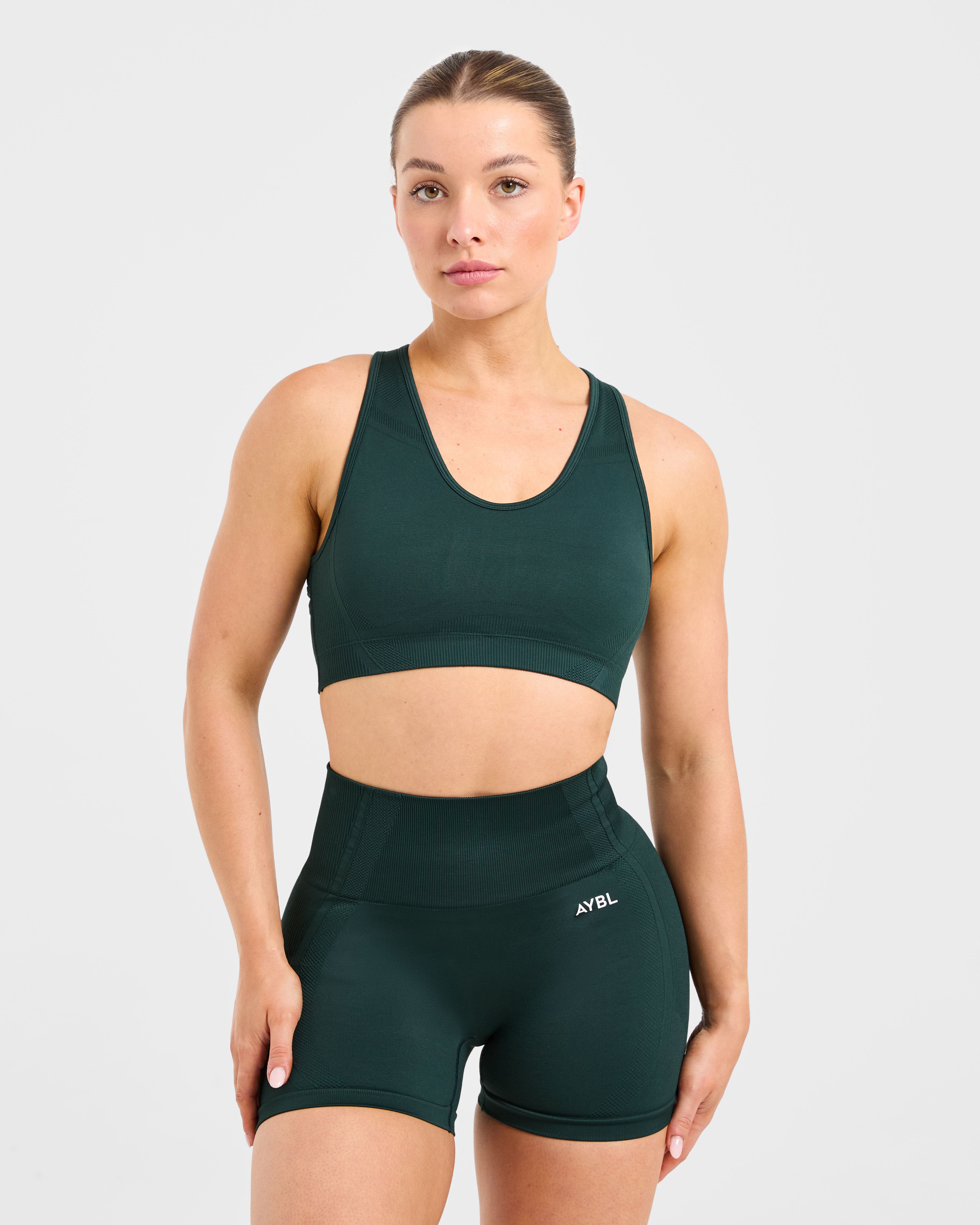 Balance V3 Seamless Sports Bra - Dark Green