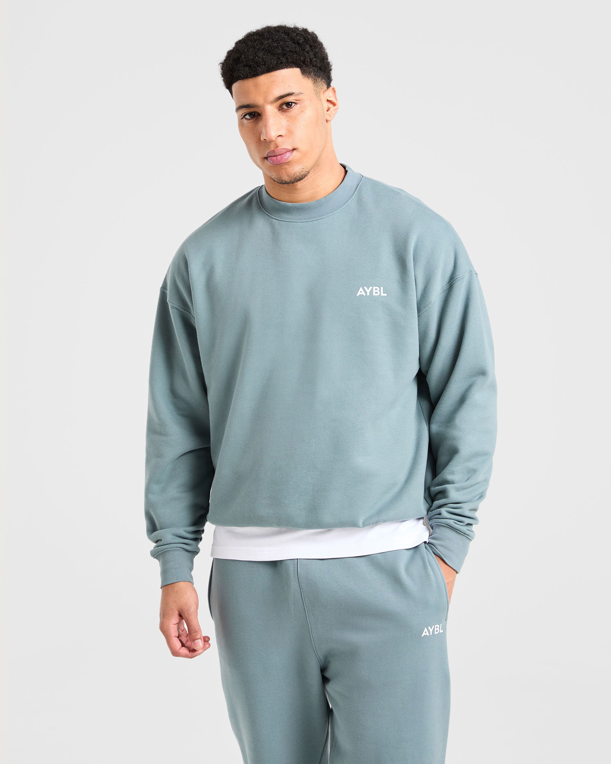 Essential Oversized Sweater - Dusty Blue