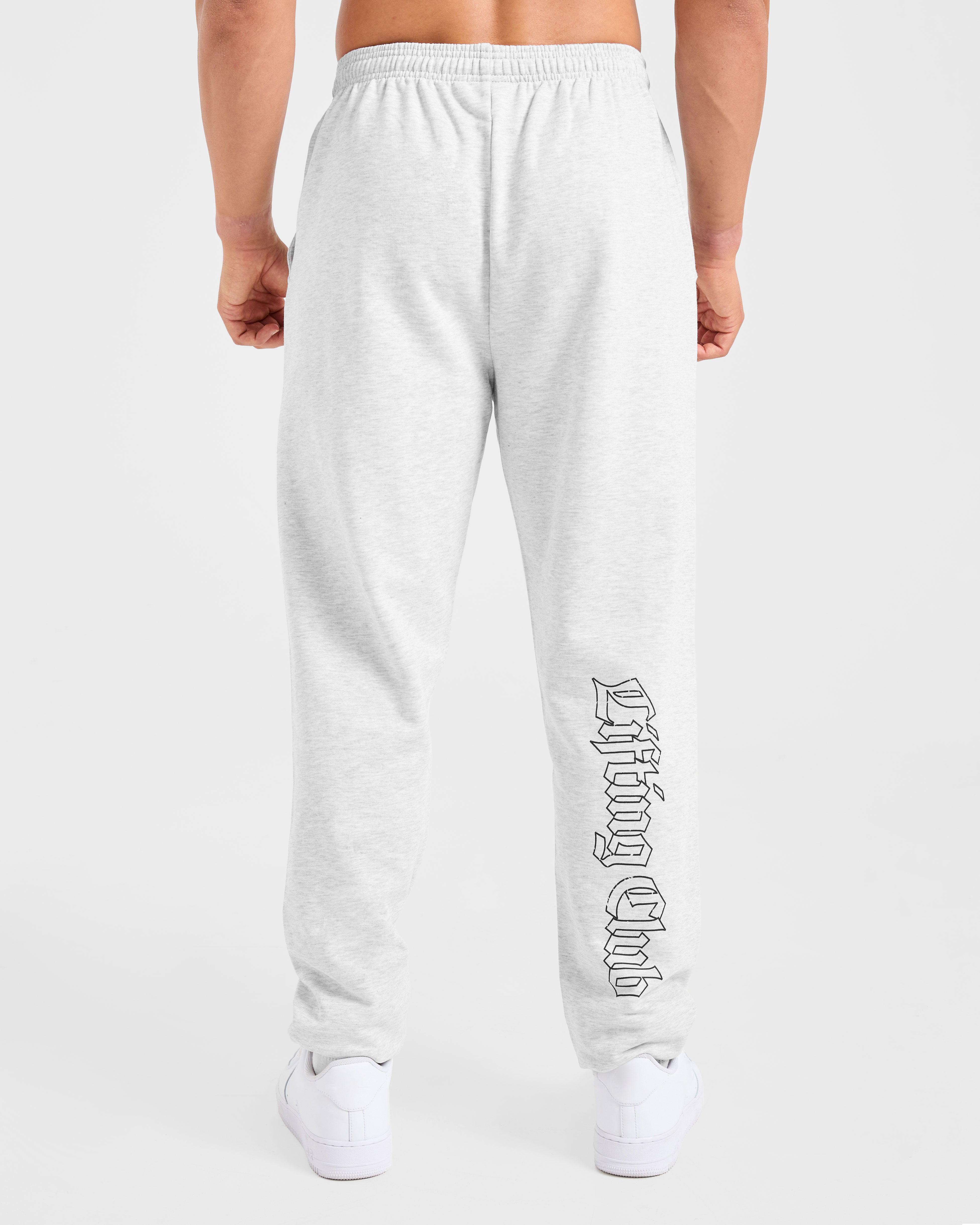 Lifting Club Gothic Oversized Joggers - Grey Marl