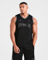 Rebound Stripe Tank - Black