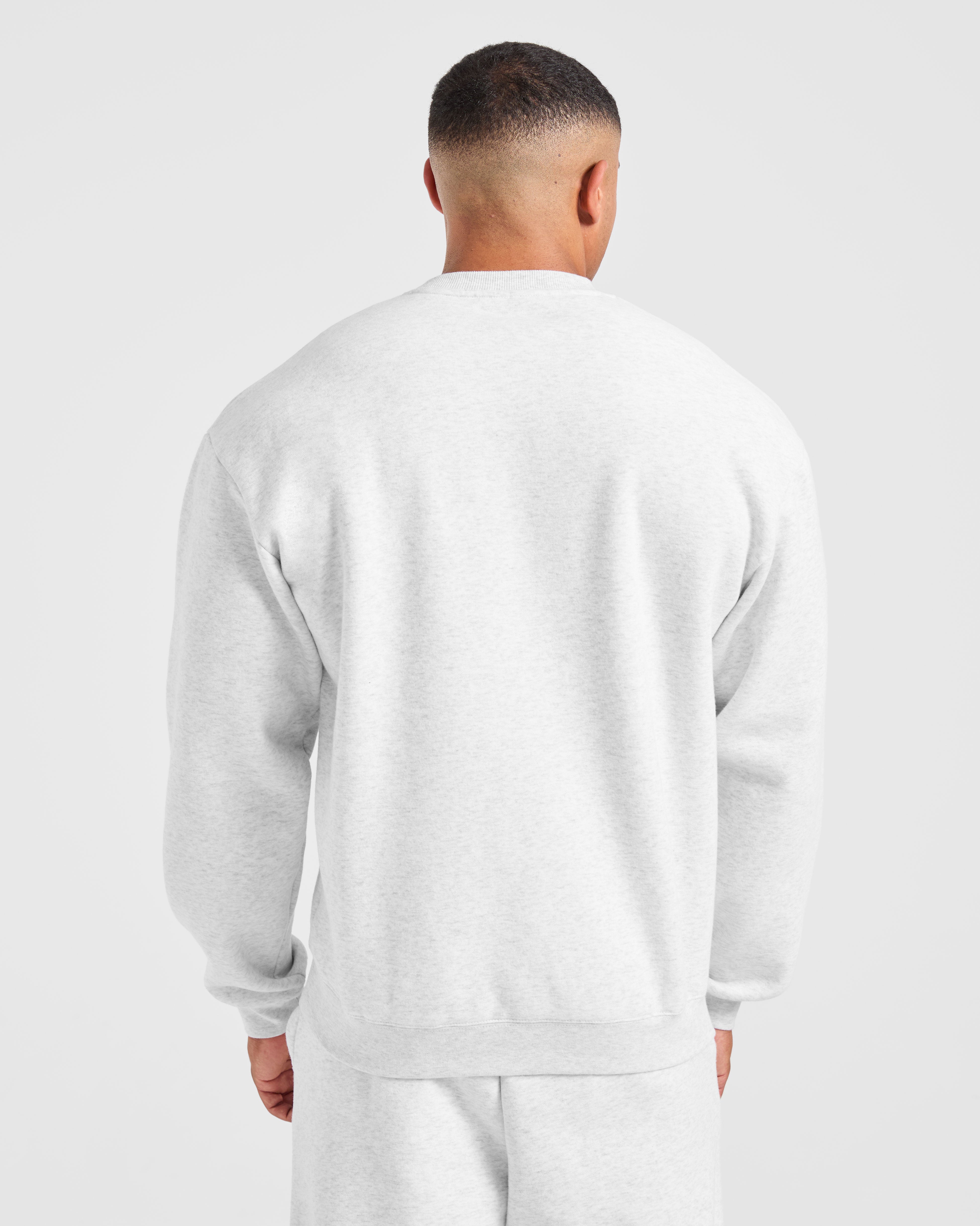 Academy Oversized Sweater - Grey Marl