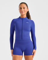 Enhance Seamless Jacket - Cobalt Blue