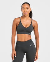 Adapt Seamless Sports Bra - Dark Charcoal