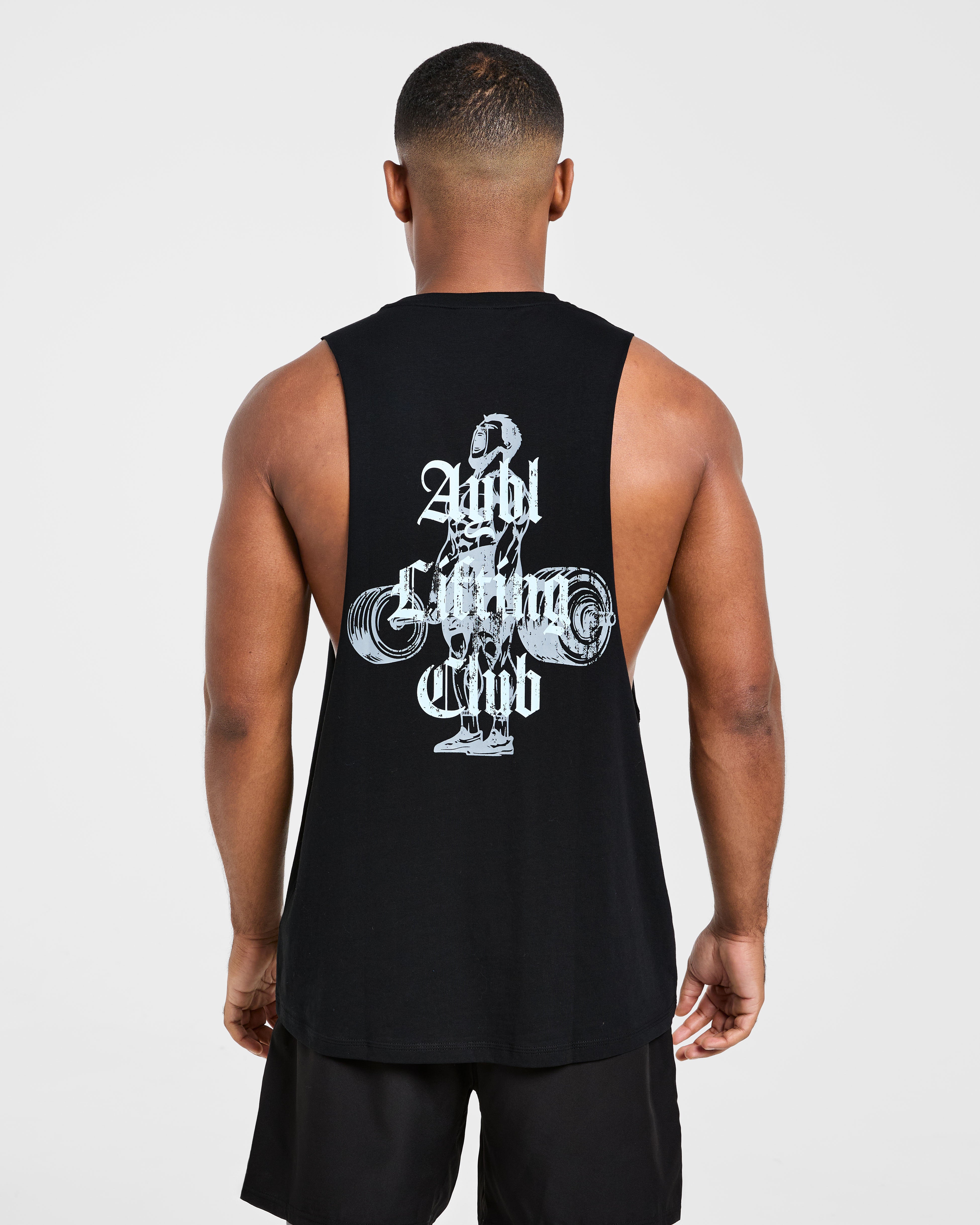 Deadlift Graphic Tank - Black/Blue