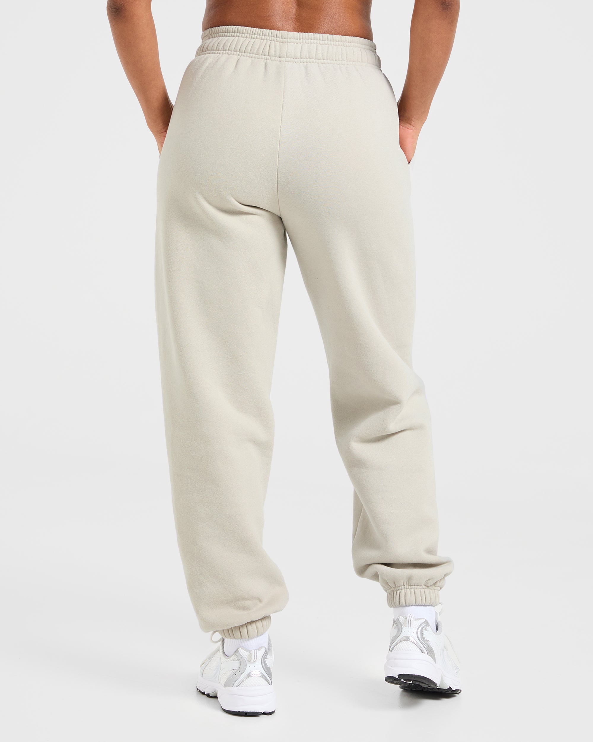 AYBL Sports Club Oversized Joggers - Sand/Navy