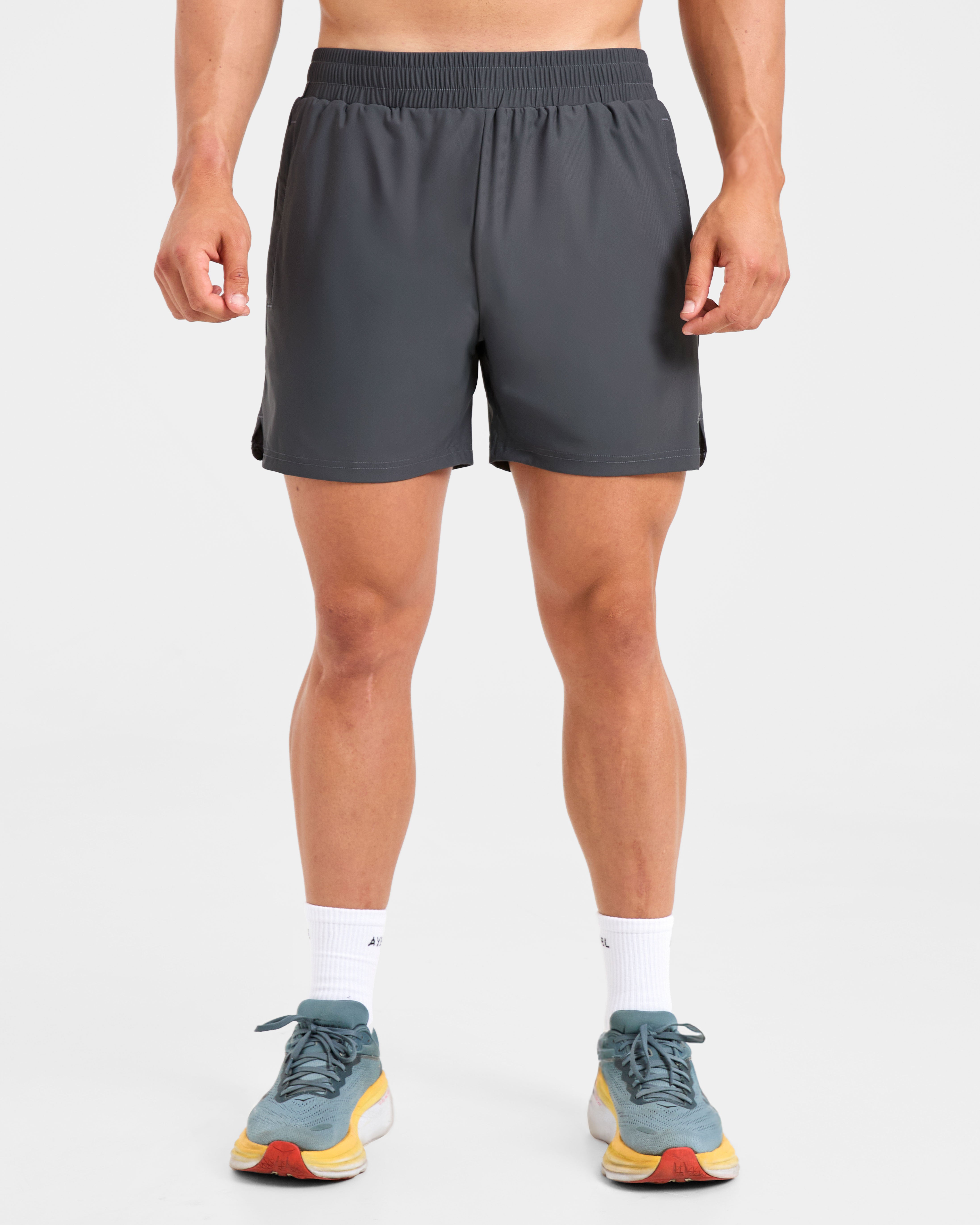 Run 5" Shorts - Hurricane Grey