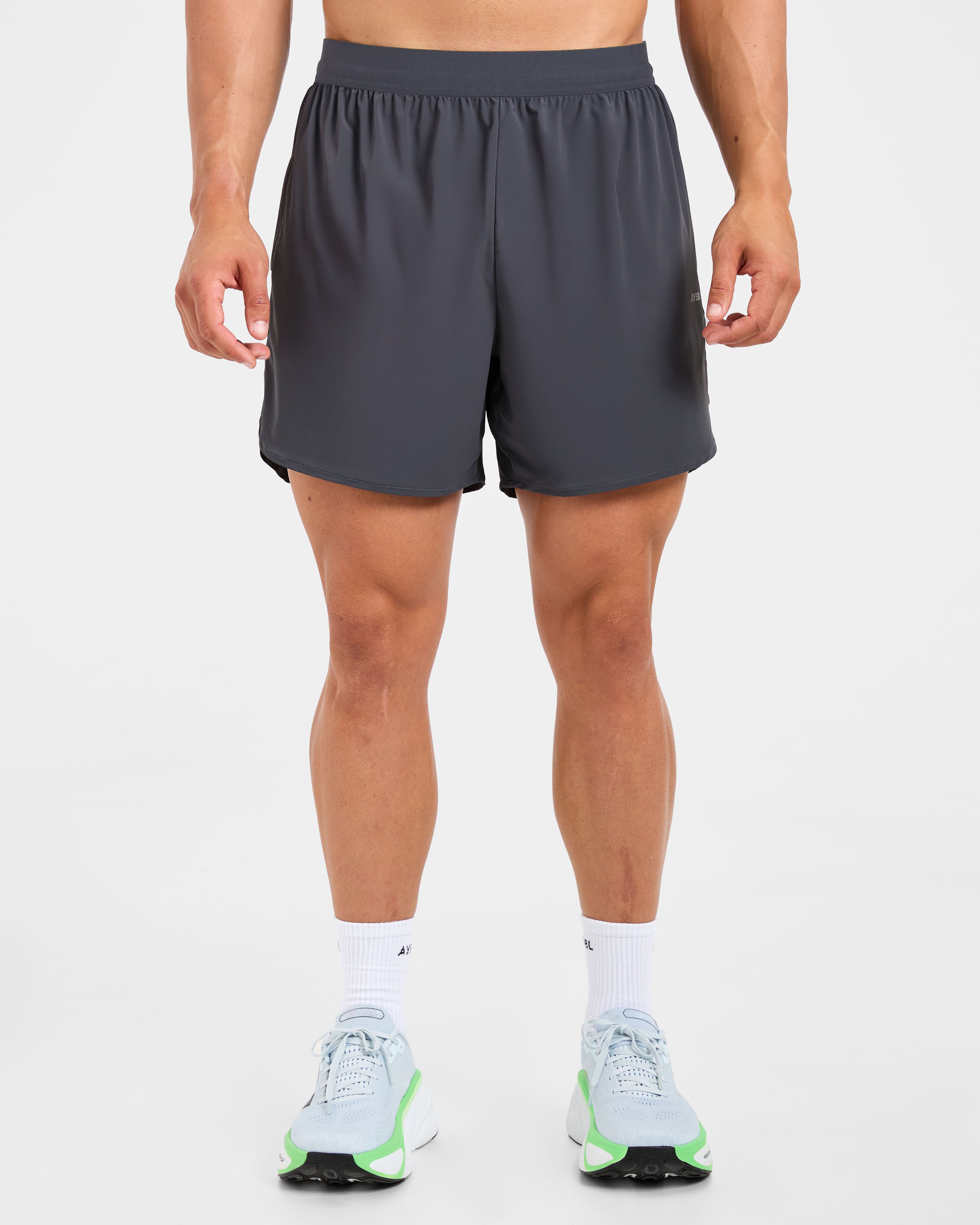 Run Speed Shorts - Hurricane Grey