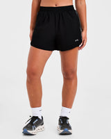 Run 2 in 1 Shorts - Black