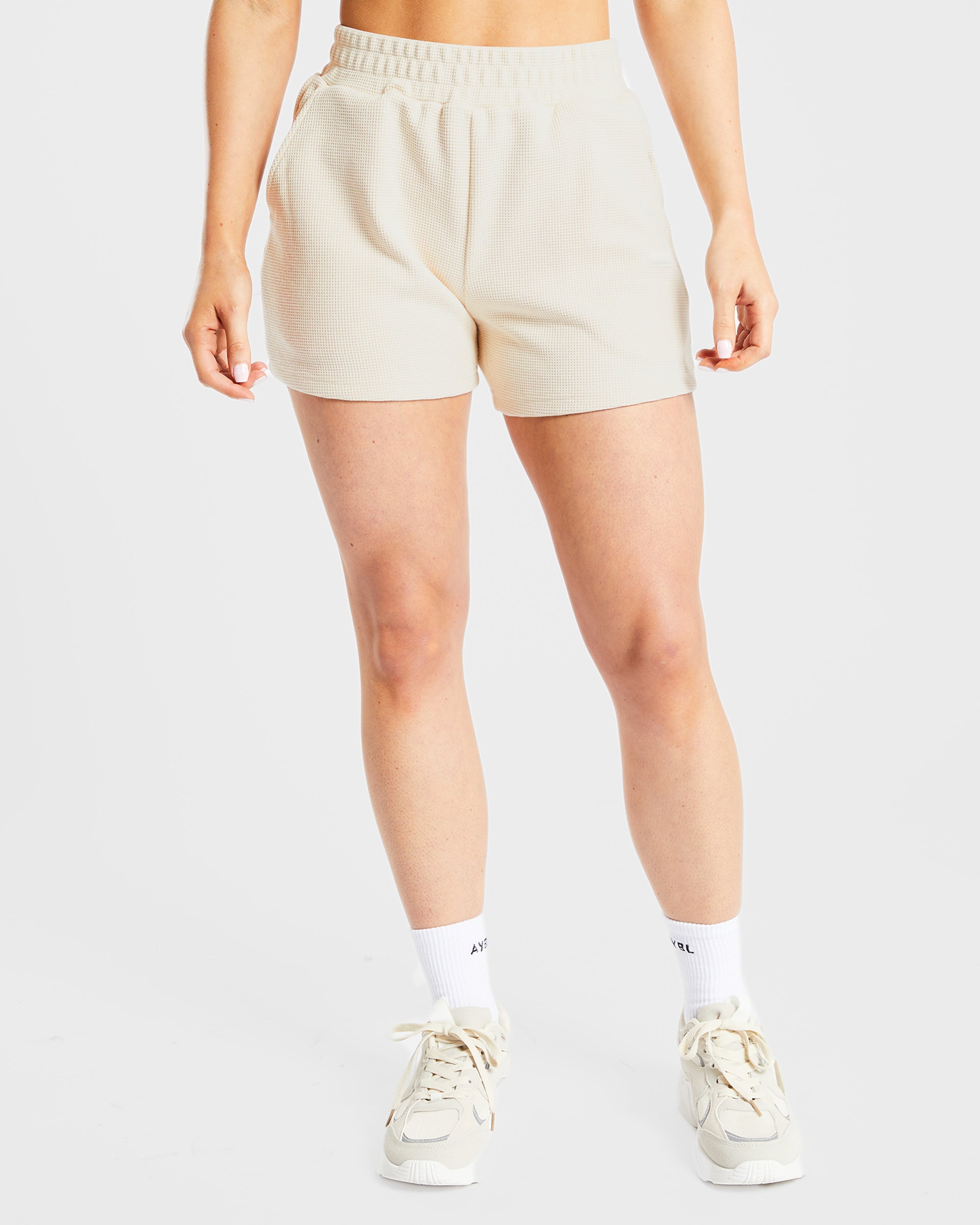 Waffle Shorts - Beige