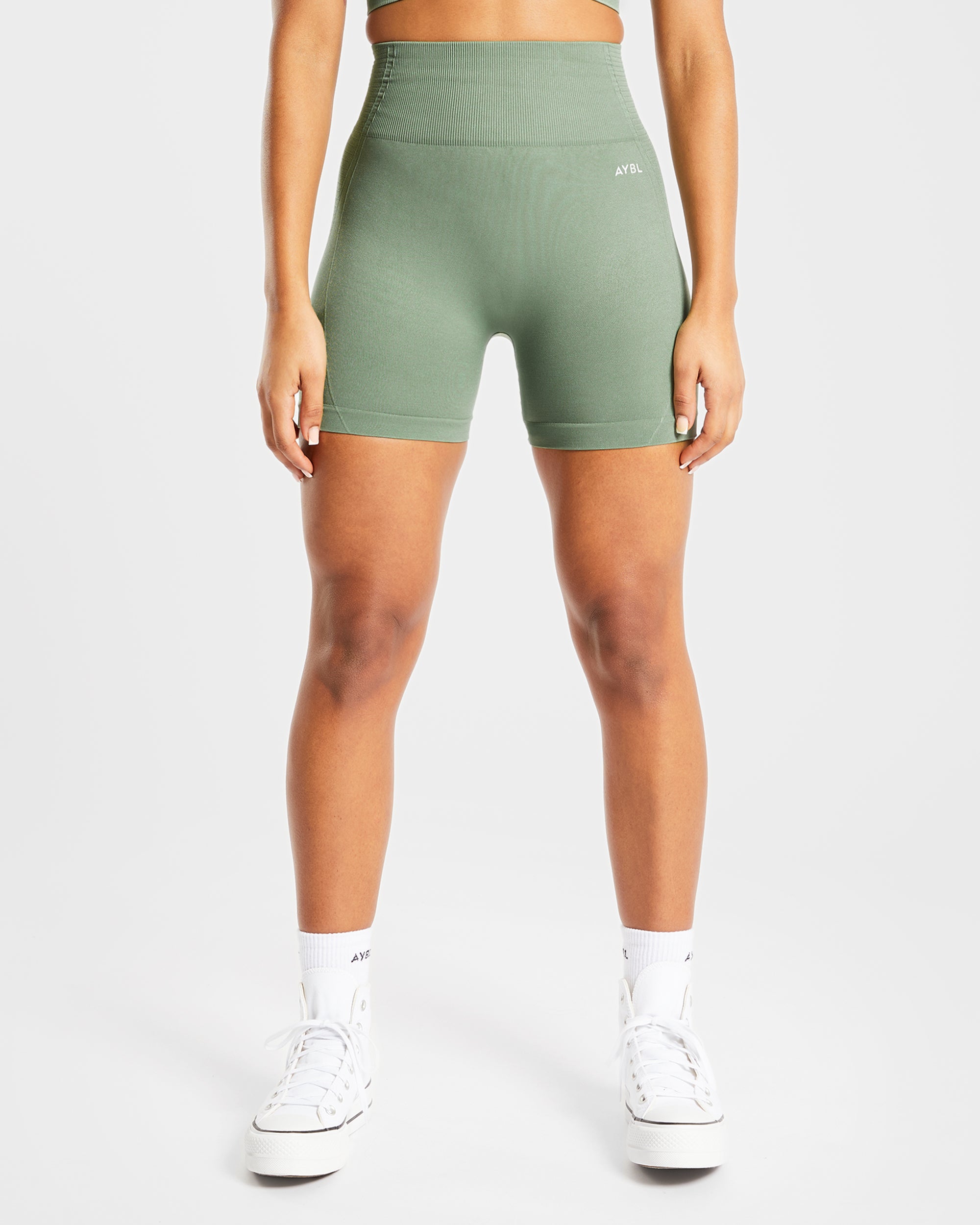 Balance V2 Seamless Shorts - Olive Green