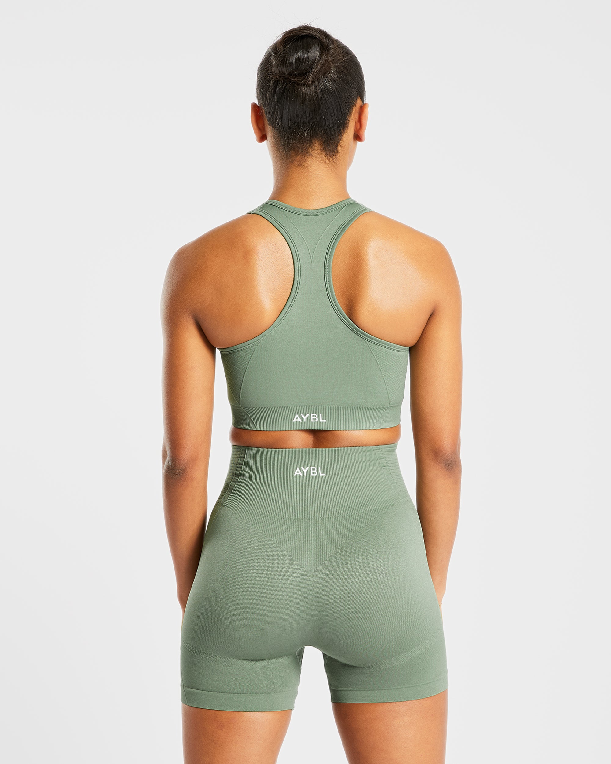 Balance V2 Seamless Sports Bra - Olive Green