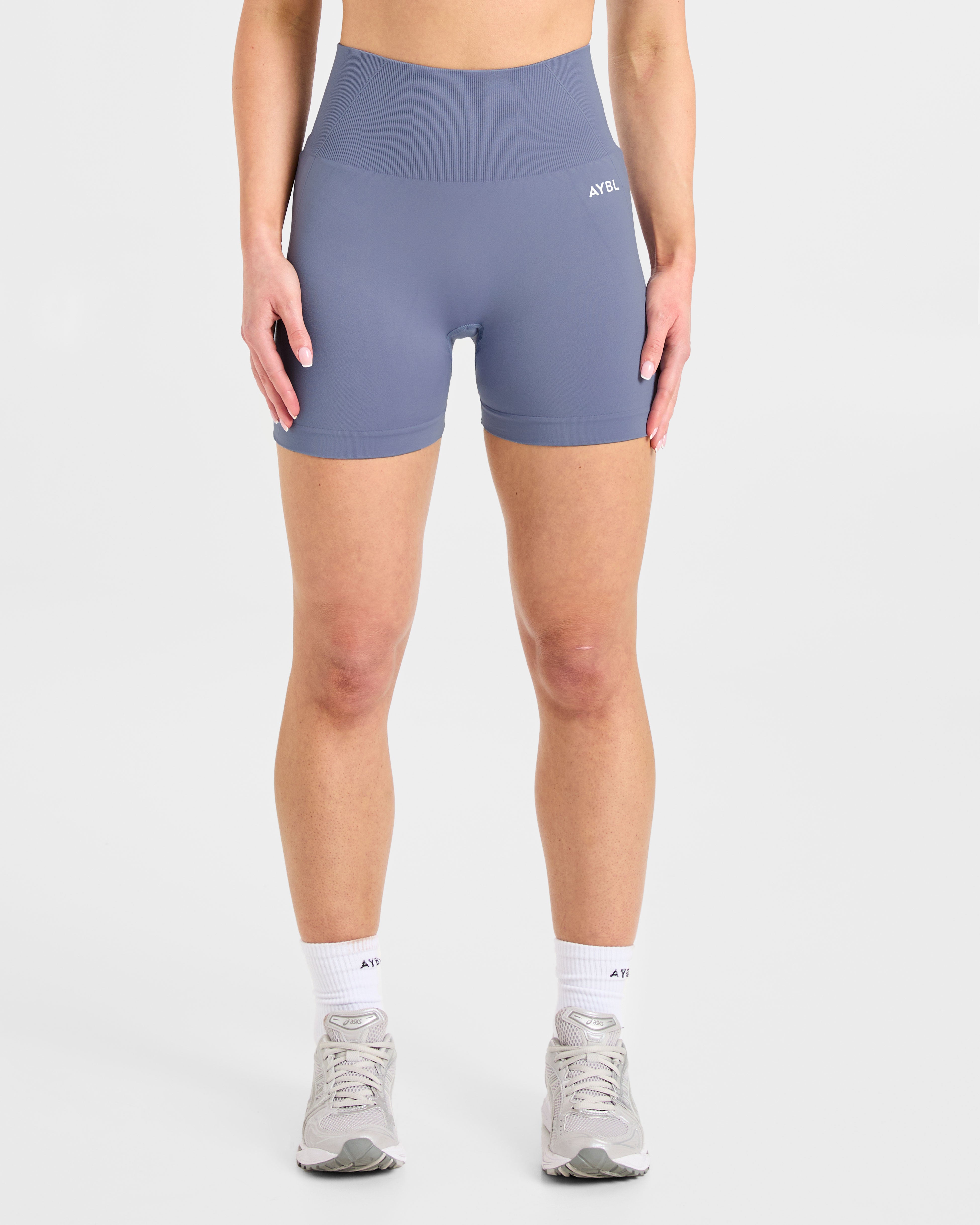 Empower Seamless Shorts - Slate Blue