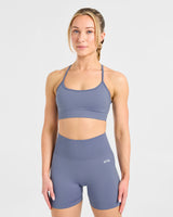 Empower Seamless Sports Bra - Slate Blue