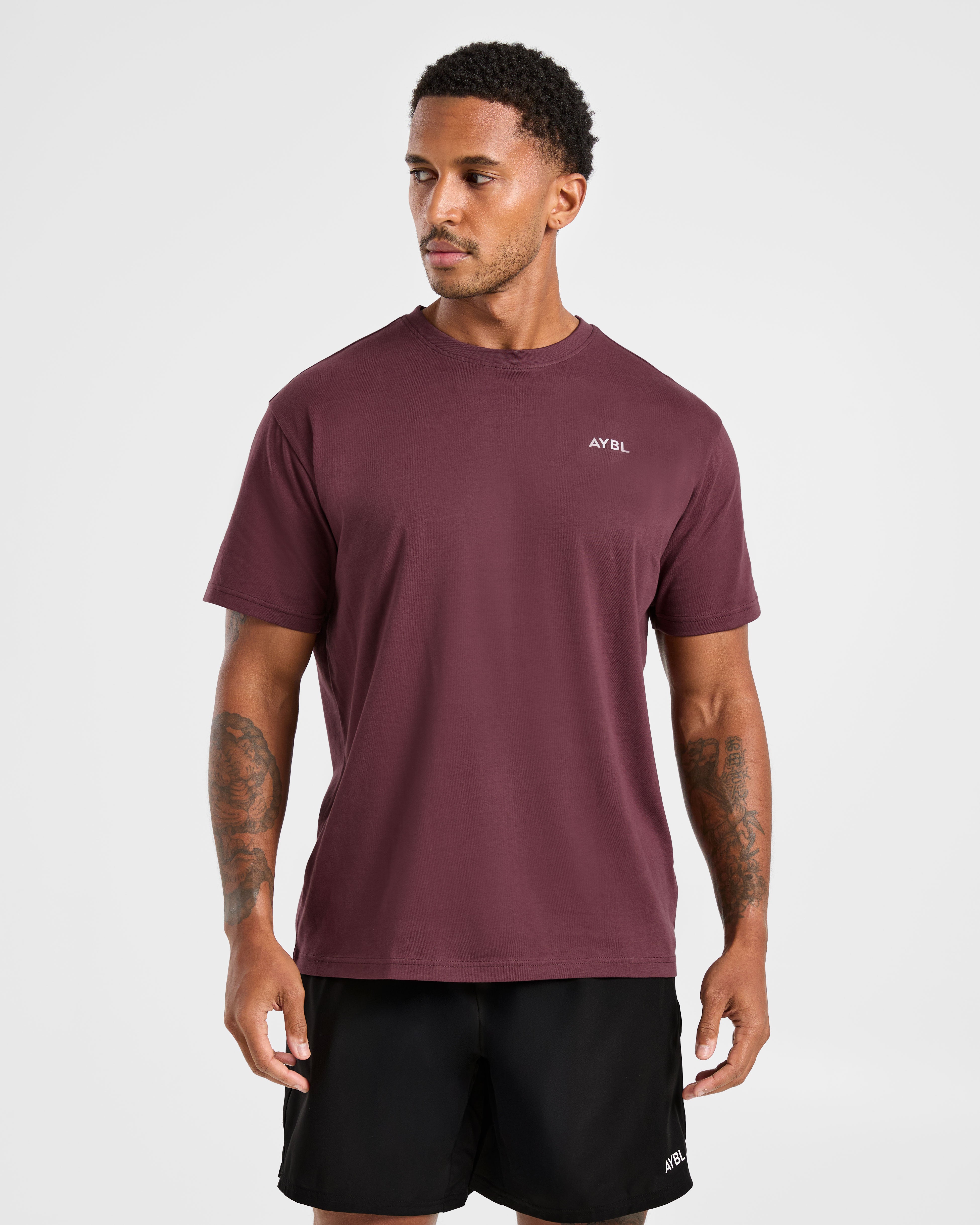 Essential T Shirt - Dark Plum