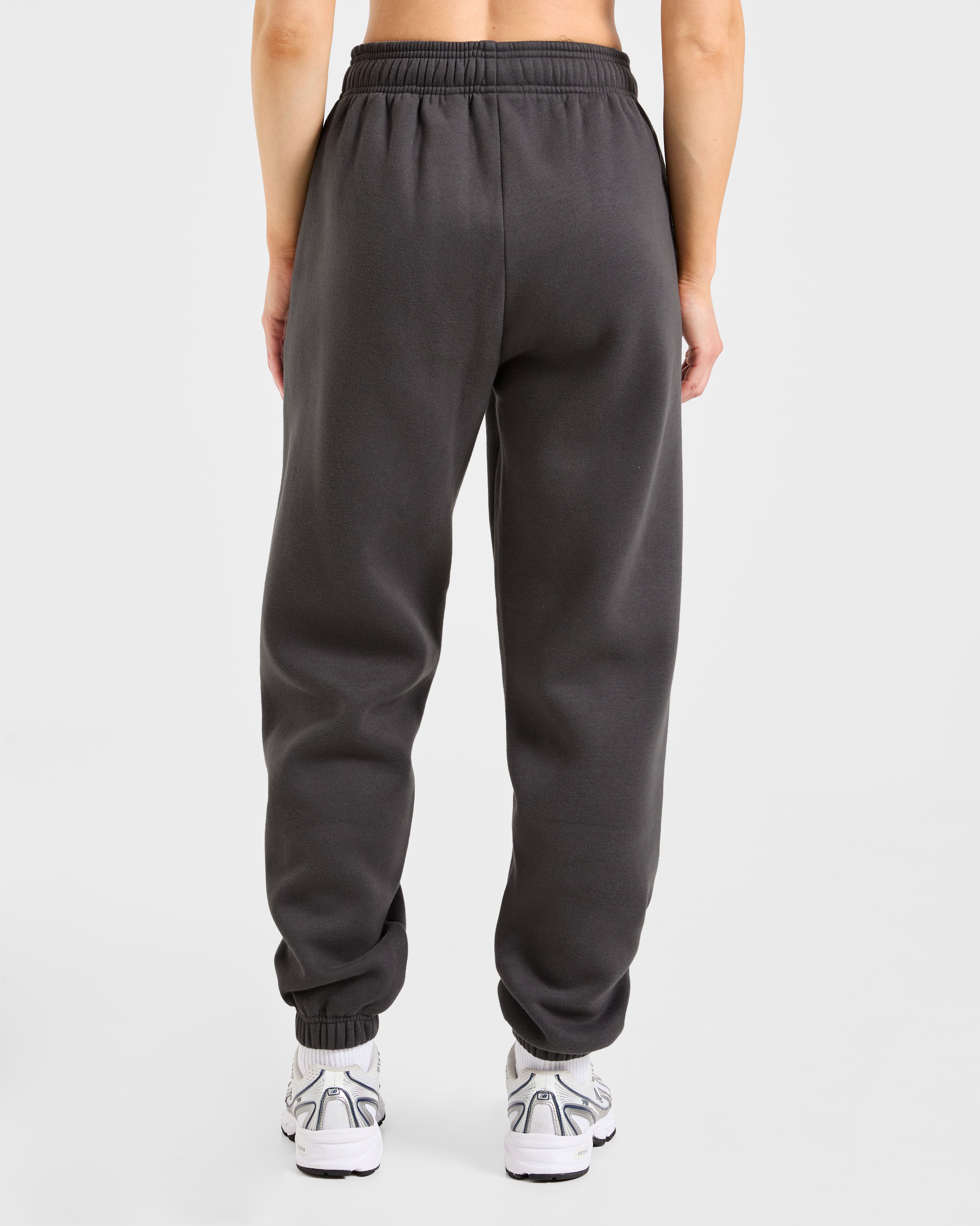 Sports Essentials Oversized Joggers - Charcoal/Pink