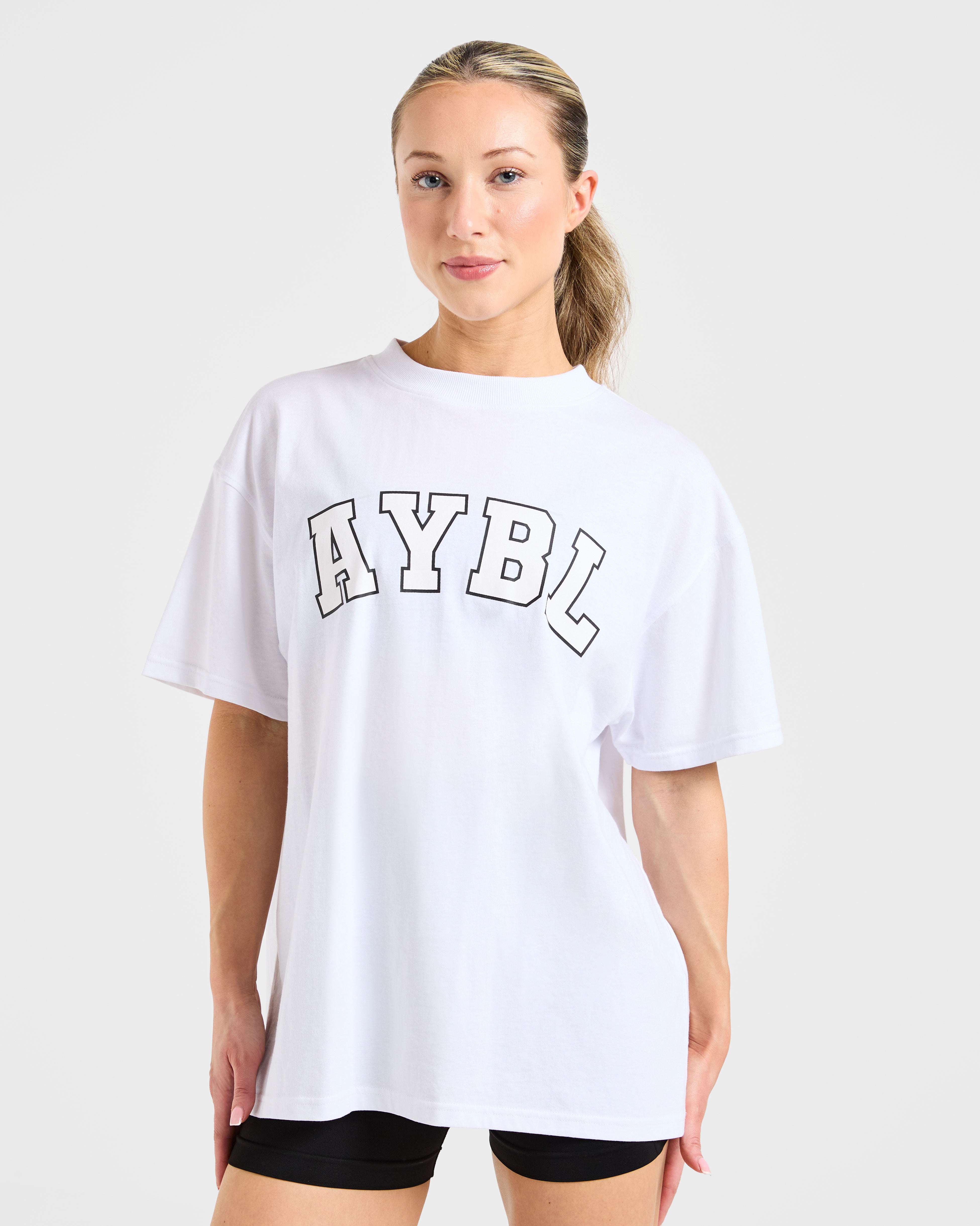 JD Varsity 2.0 Oversized T Shirt - White
