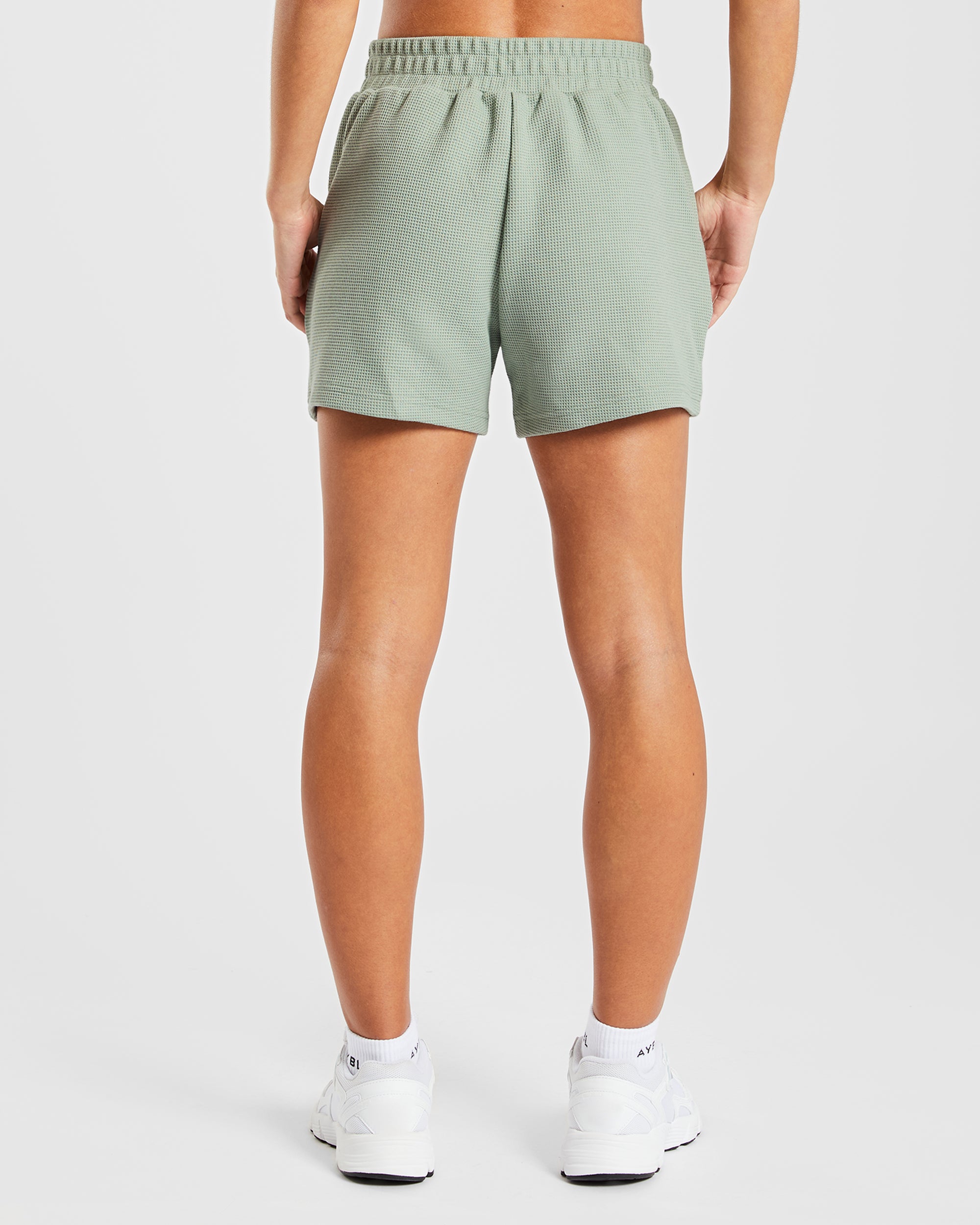 Waffle Shorts - Sage Green