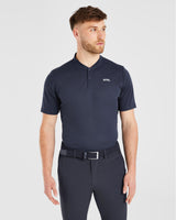 Performance Collarless Polo - Navy