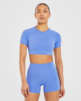 Staple Crop Top - Cobalt Blue