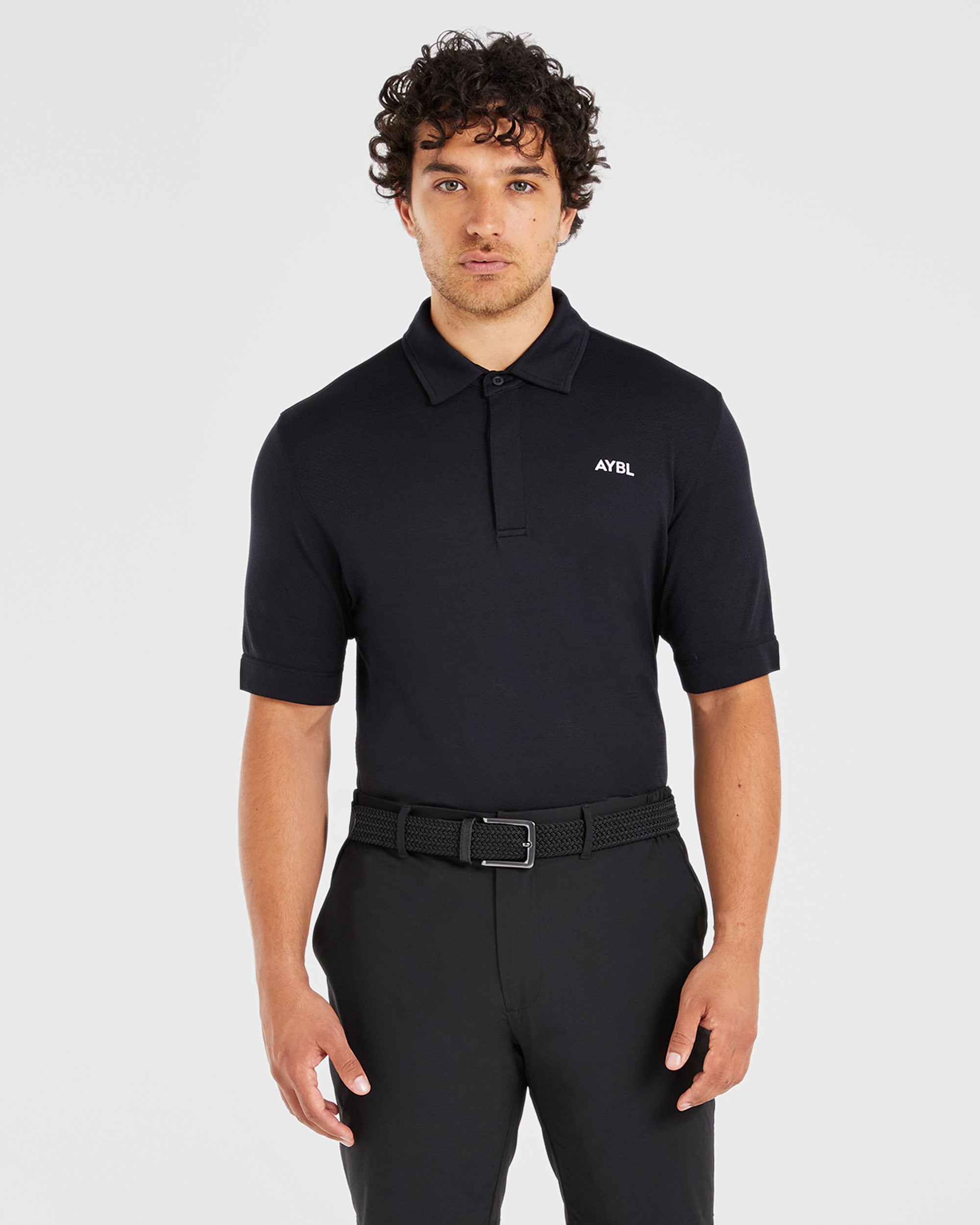 Performance Seamless Polo - Black