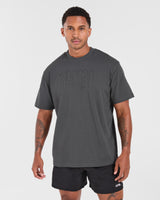 Gothic Oversized T Shirt - Charcoal