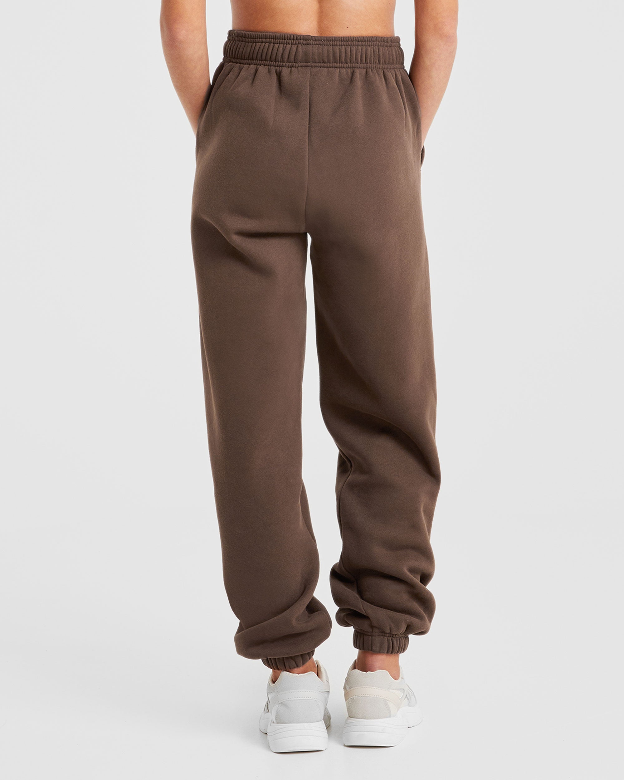 Varsity Oversized Joggers - Brown