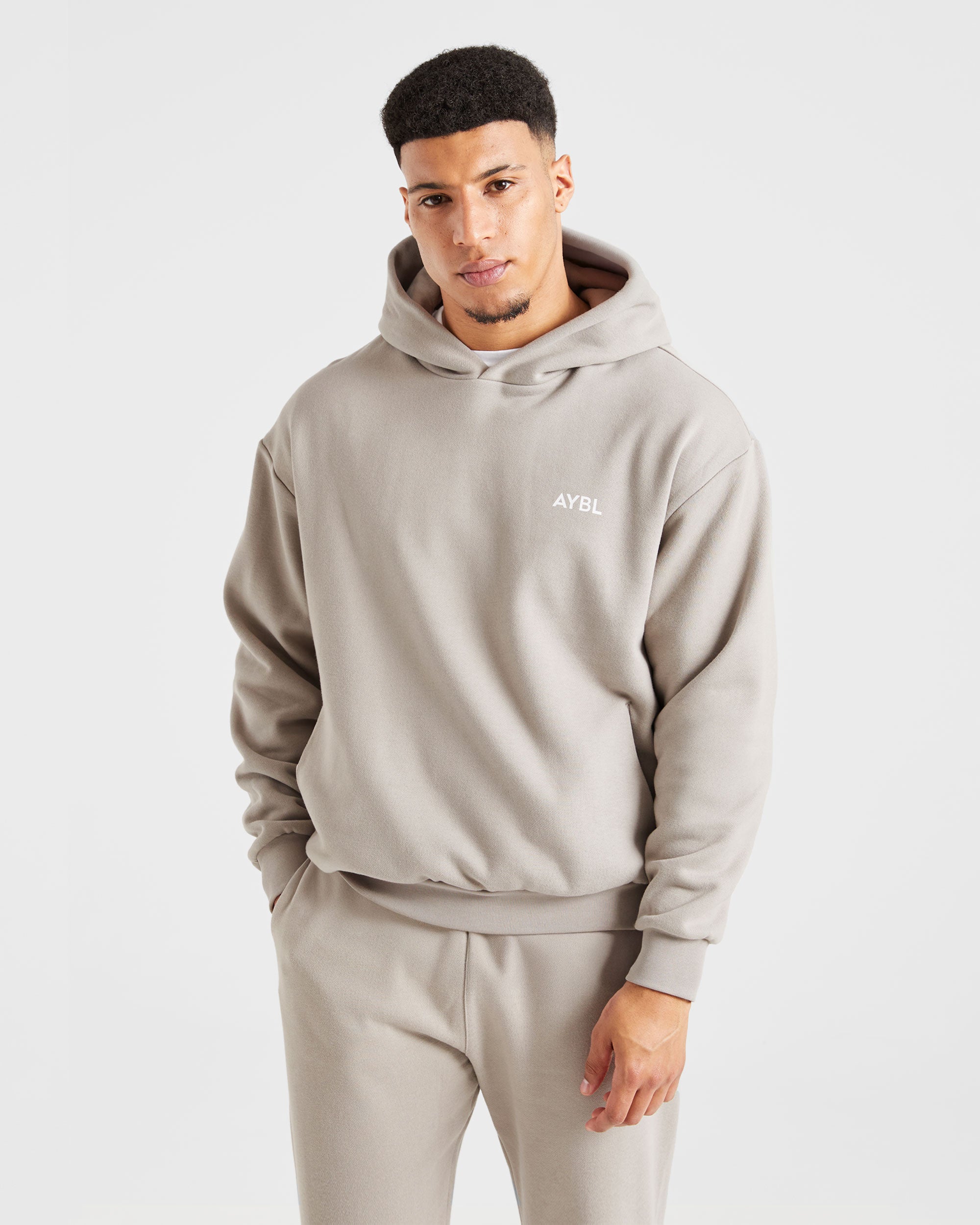 Essential Oversized Hoodie - Stone