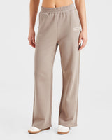Courtside Straight Leg Joggers - Mocha