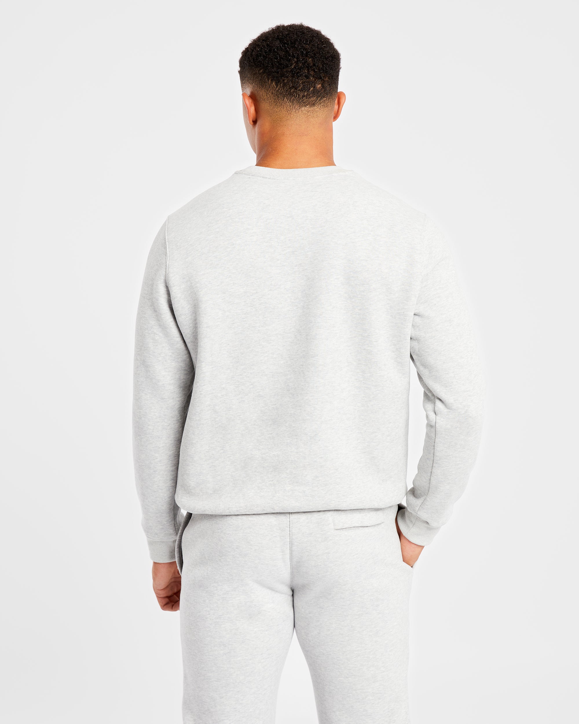 Essential-Pullover – Grau meliert