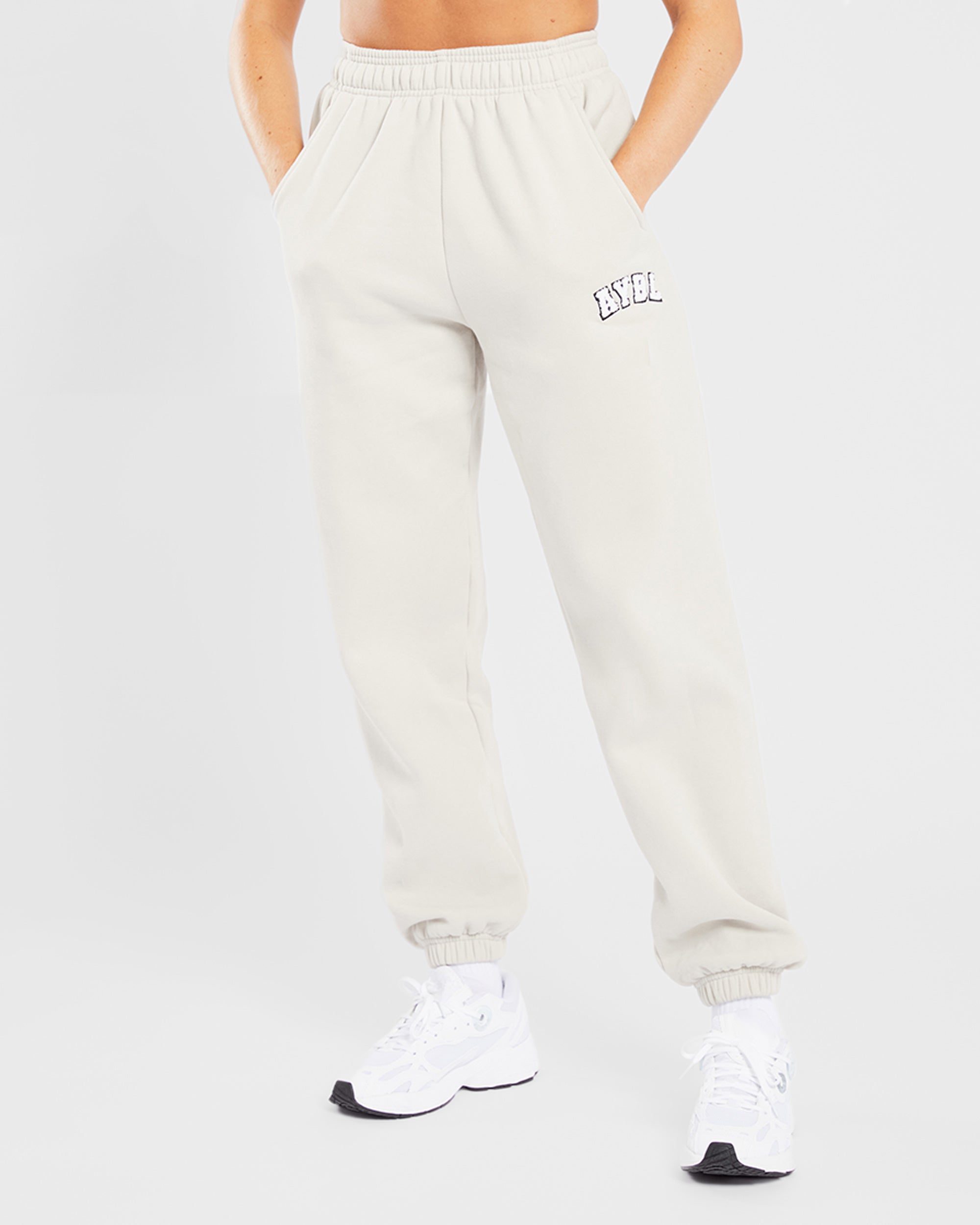 Varsity Oversized Joggers - Sand - aybldev