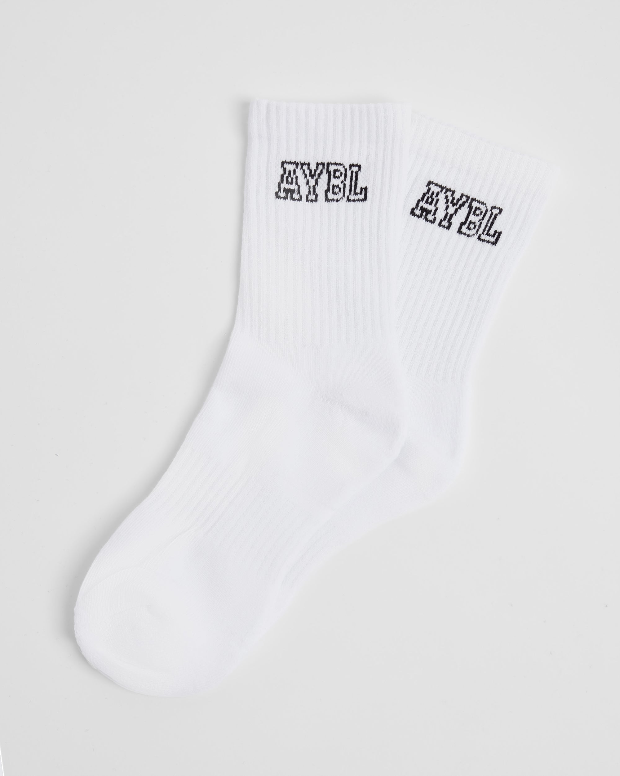 Varsity Crew Socks - White - aybldev